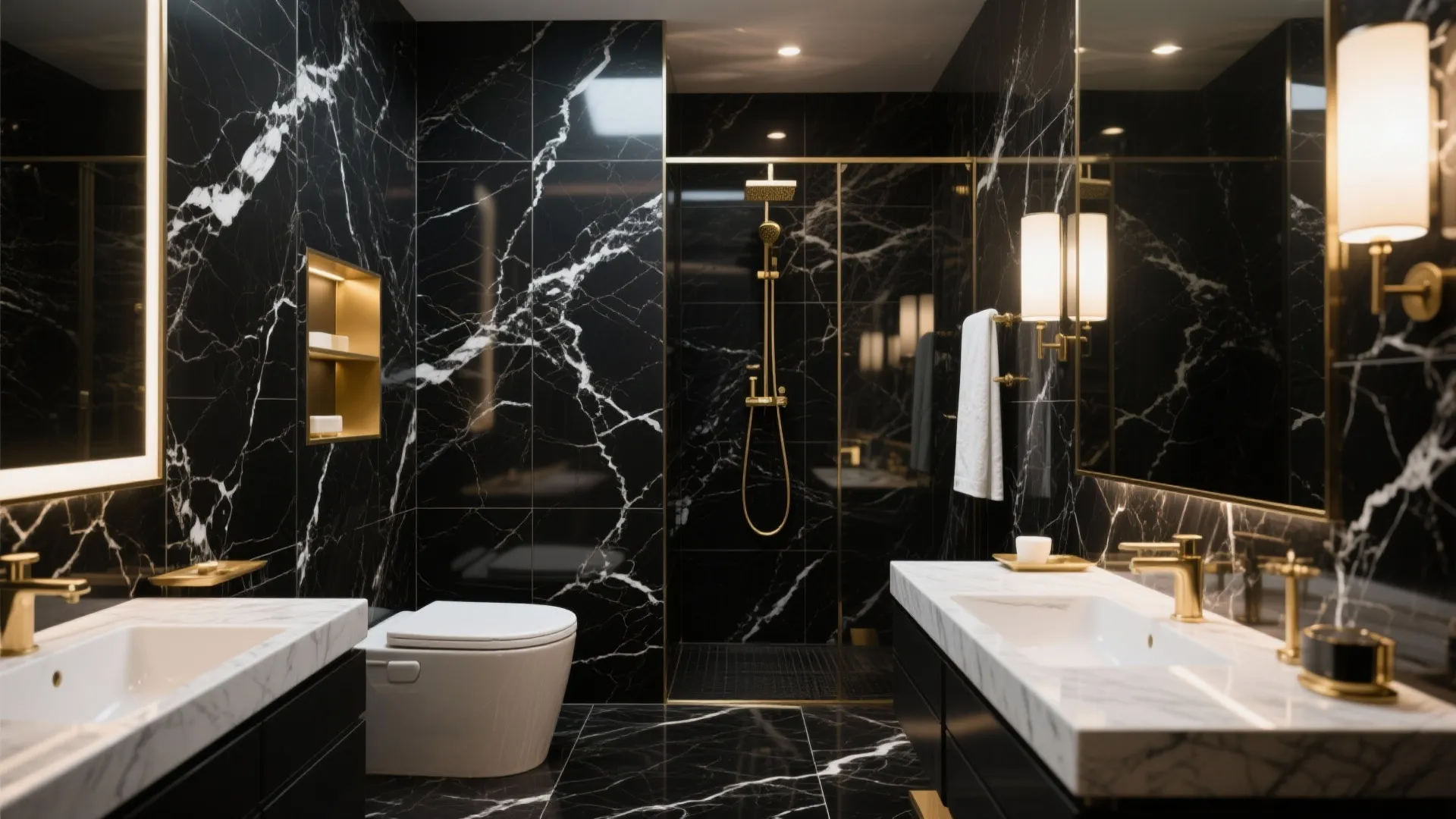 4. Black Marble Luxury