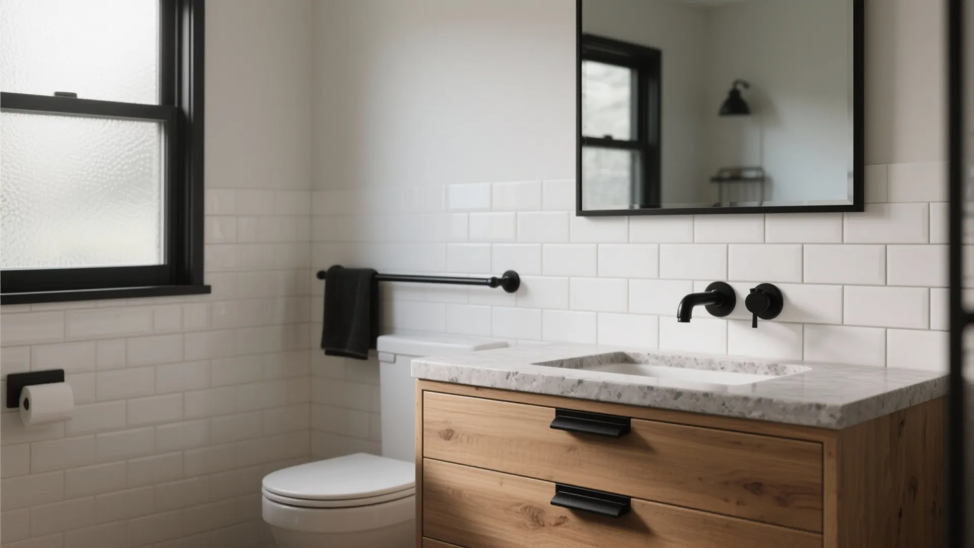 Black Matte Bathroom Hardware: 5 Bold Ideas: How to use black matte bathroom hardware to transform small spaces with big style