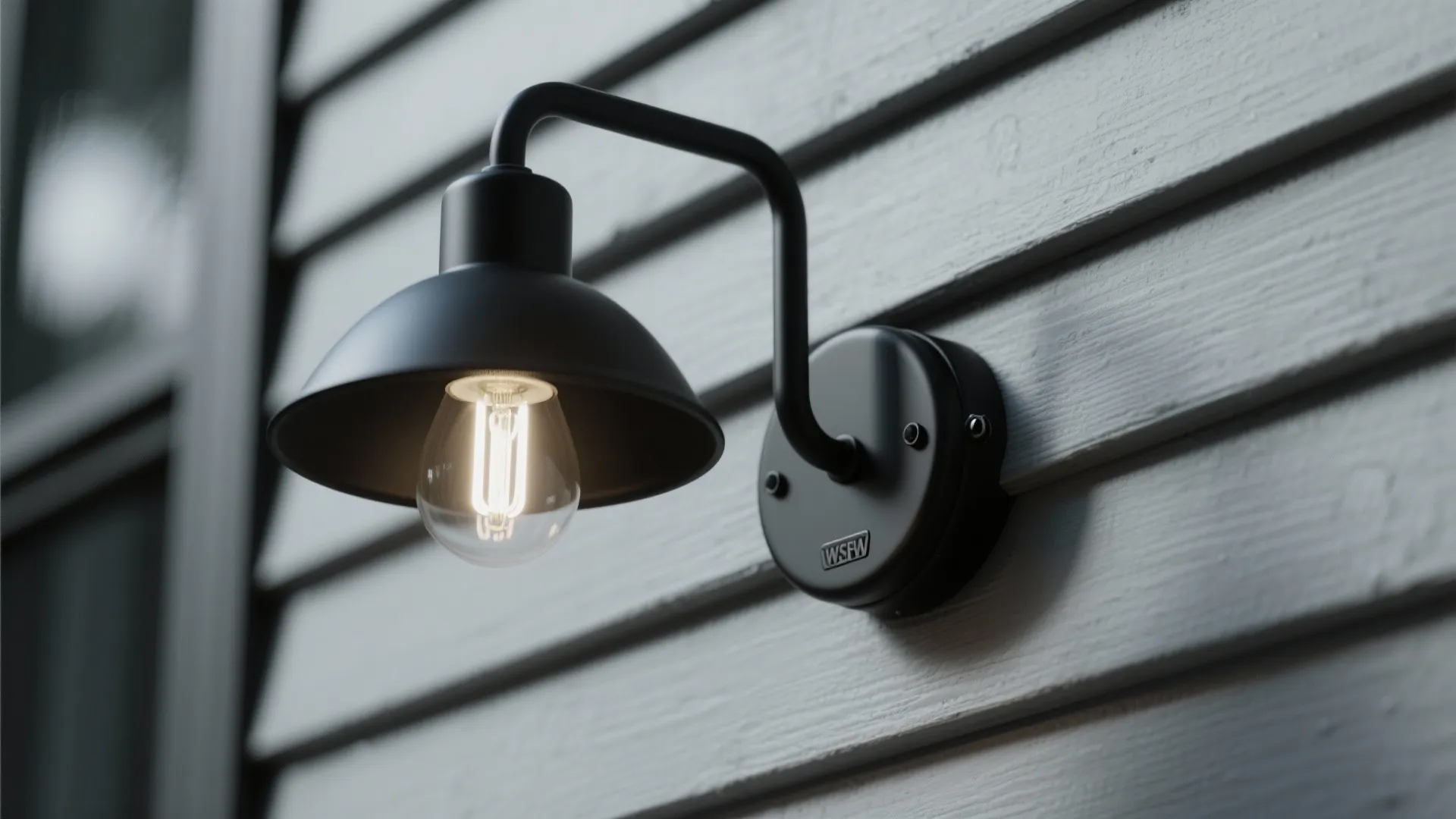 4. Black Matte Industrial Sconce