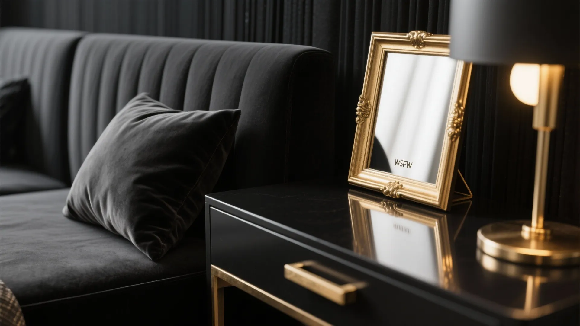 5. Black set with metallic accents