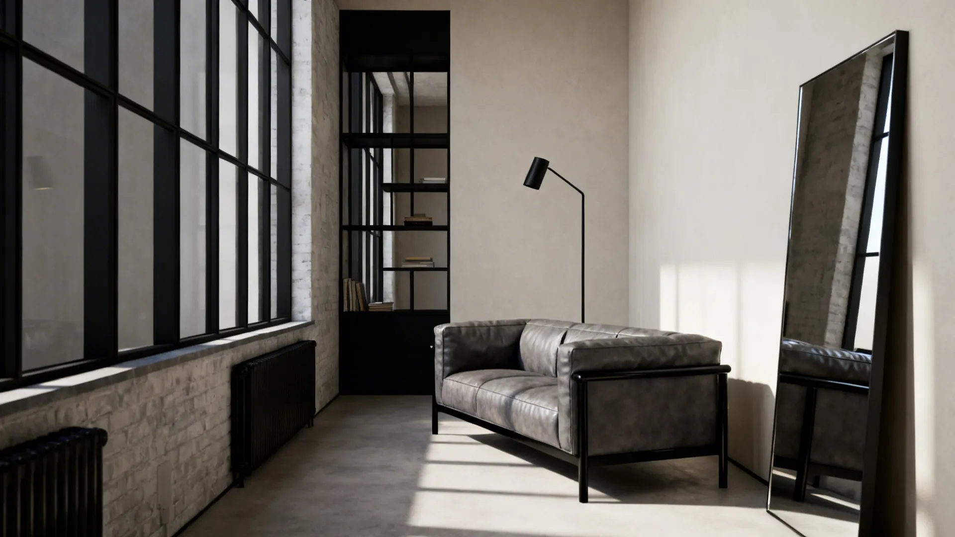 2. Create contrast with black metal and matte accents