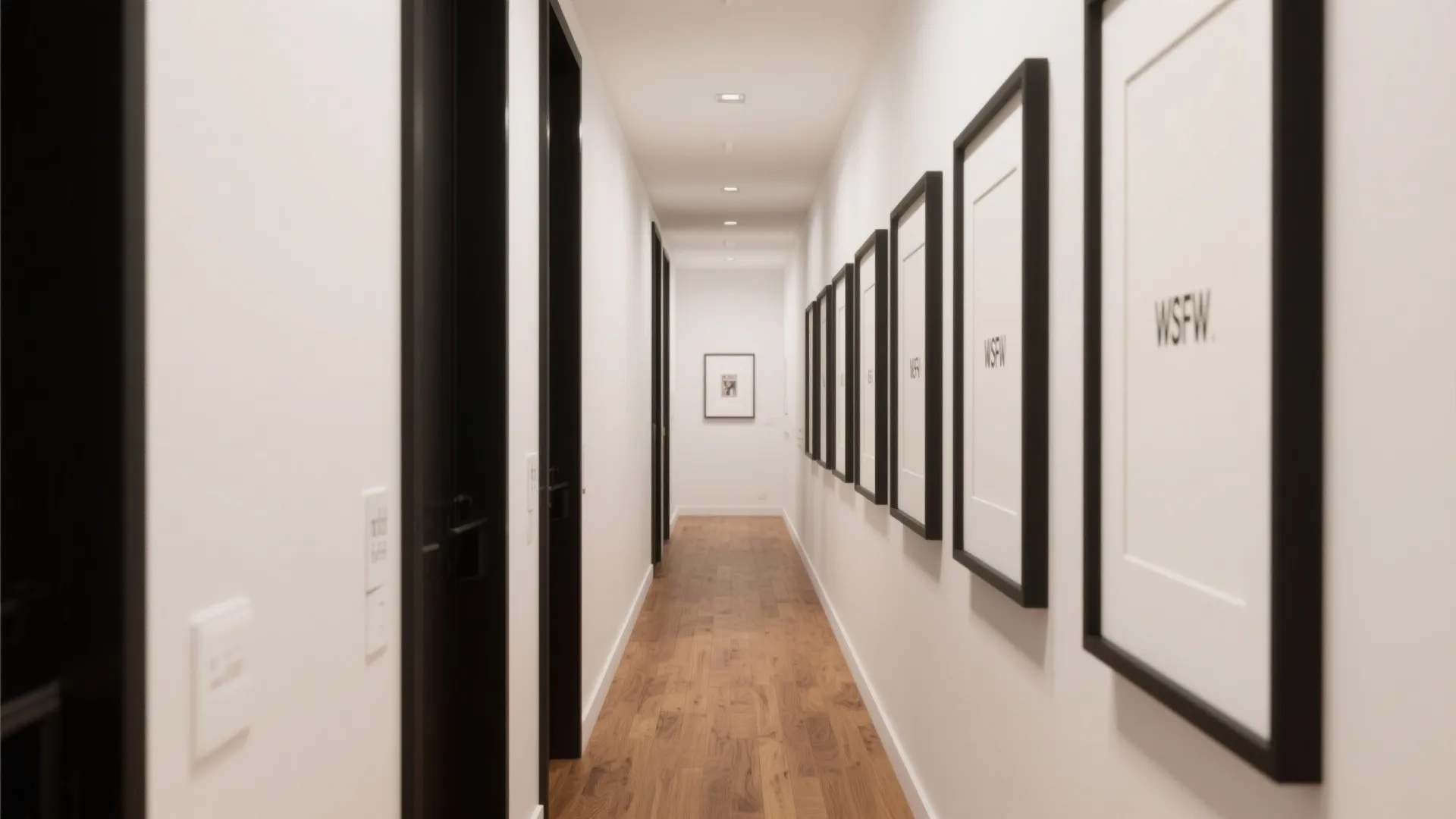 Metal black frames for crisp contrast