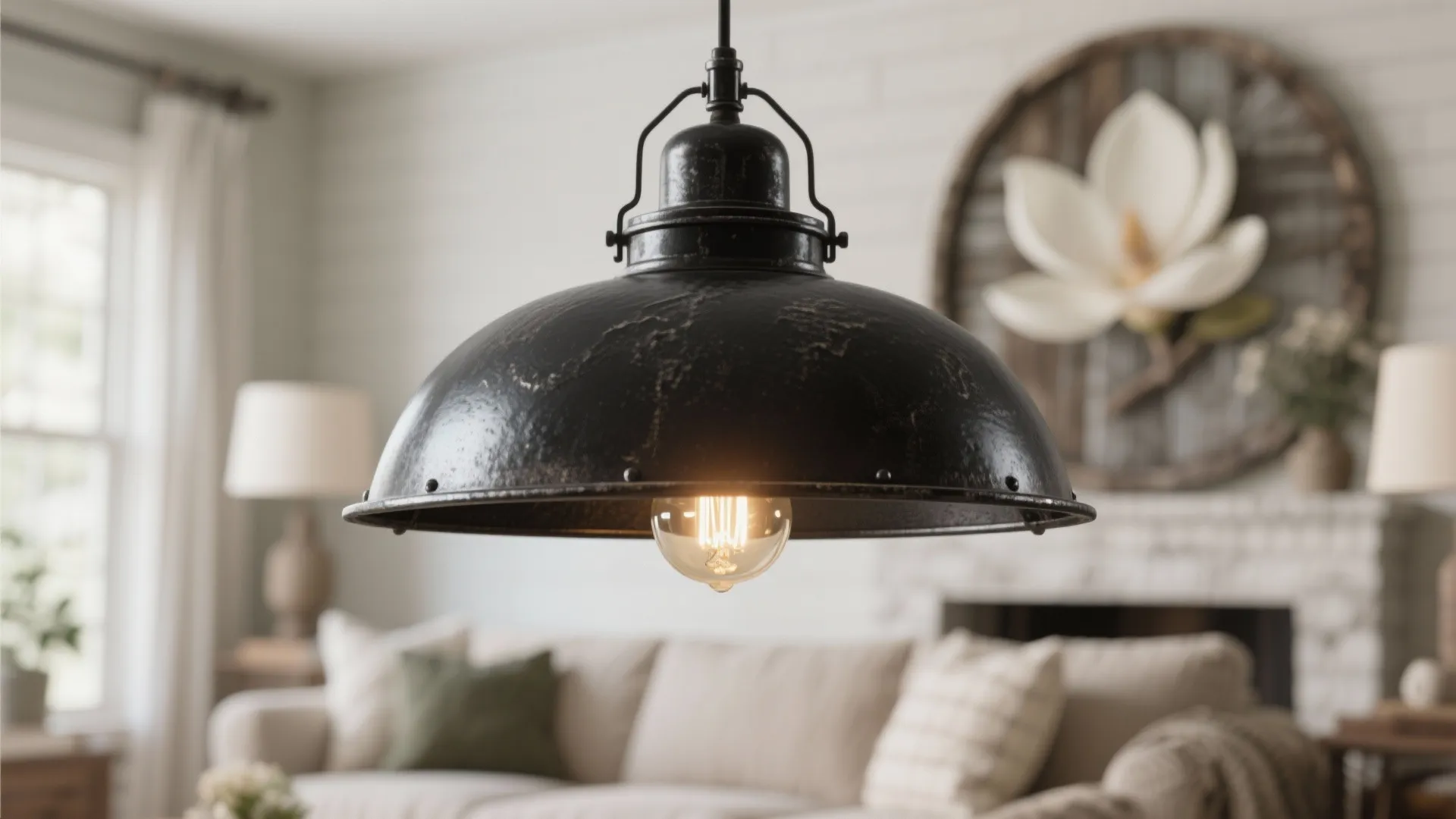 8. Black Metal Lighting Fixtures