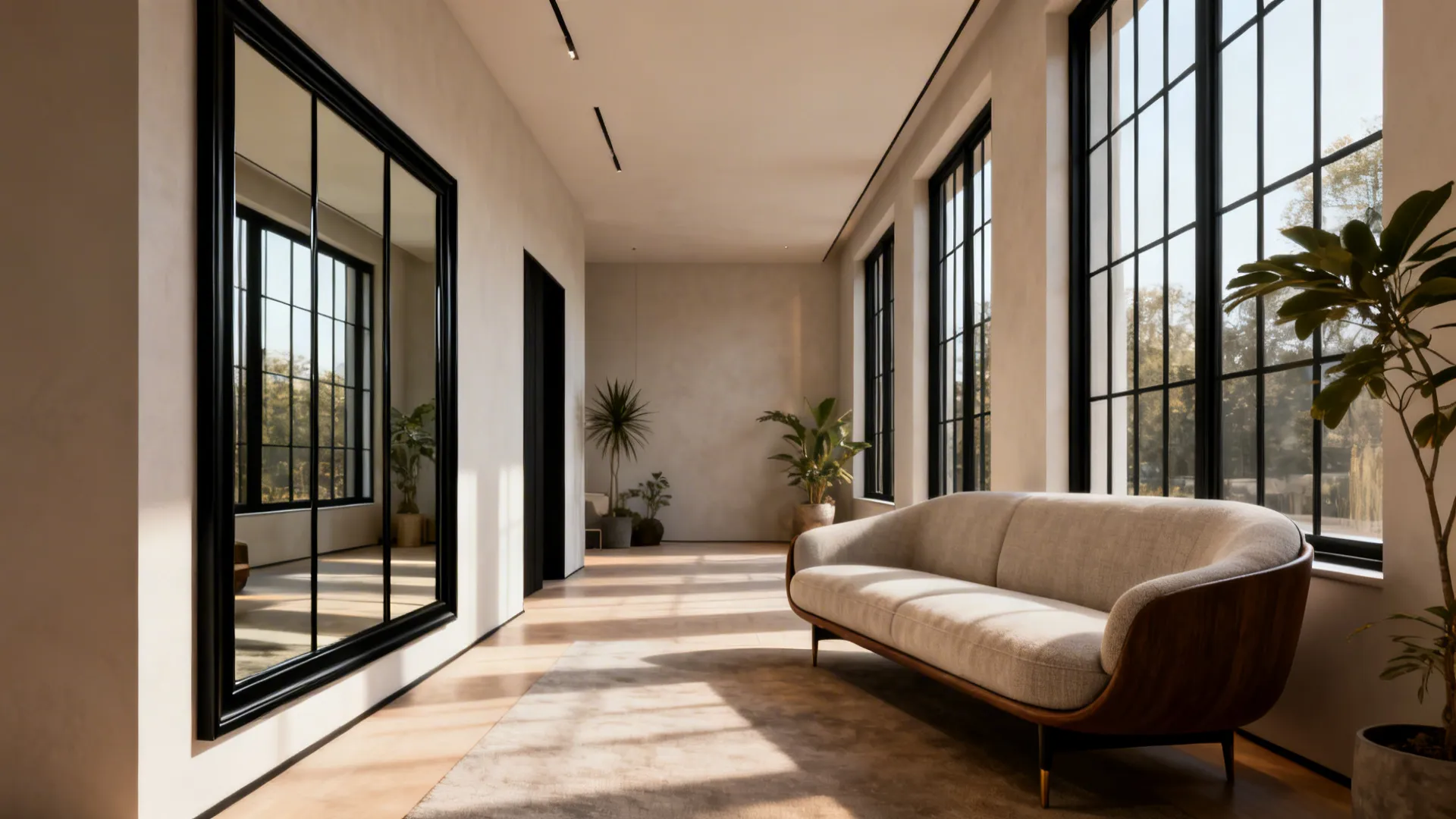 5 Large Black Mirror Ideas for Living Rooms