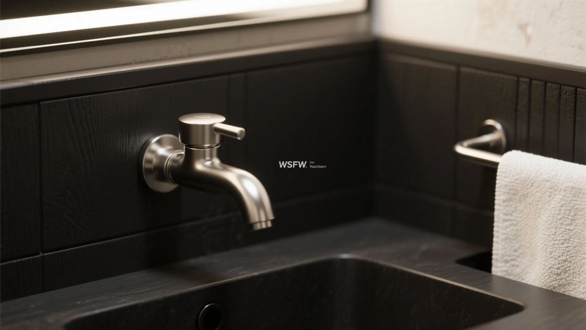 1. Anchor with black, highlight with brushed nickel