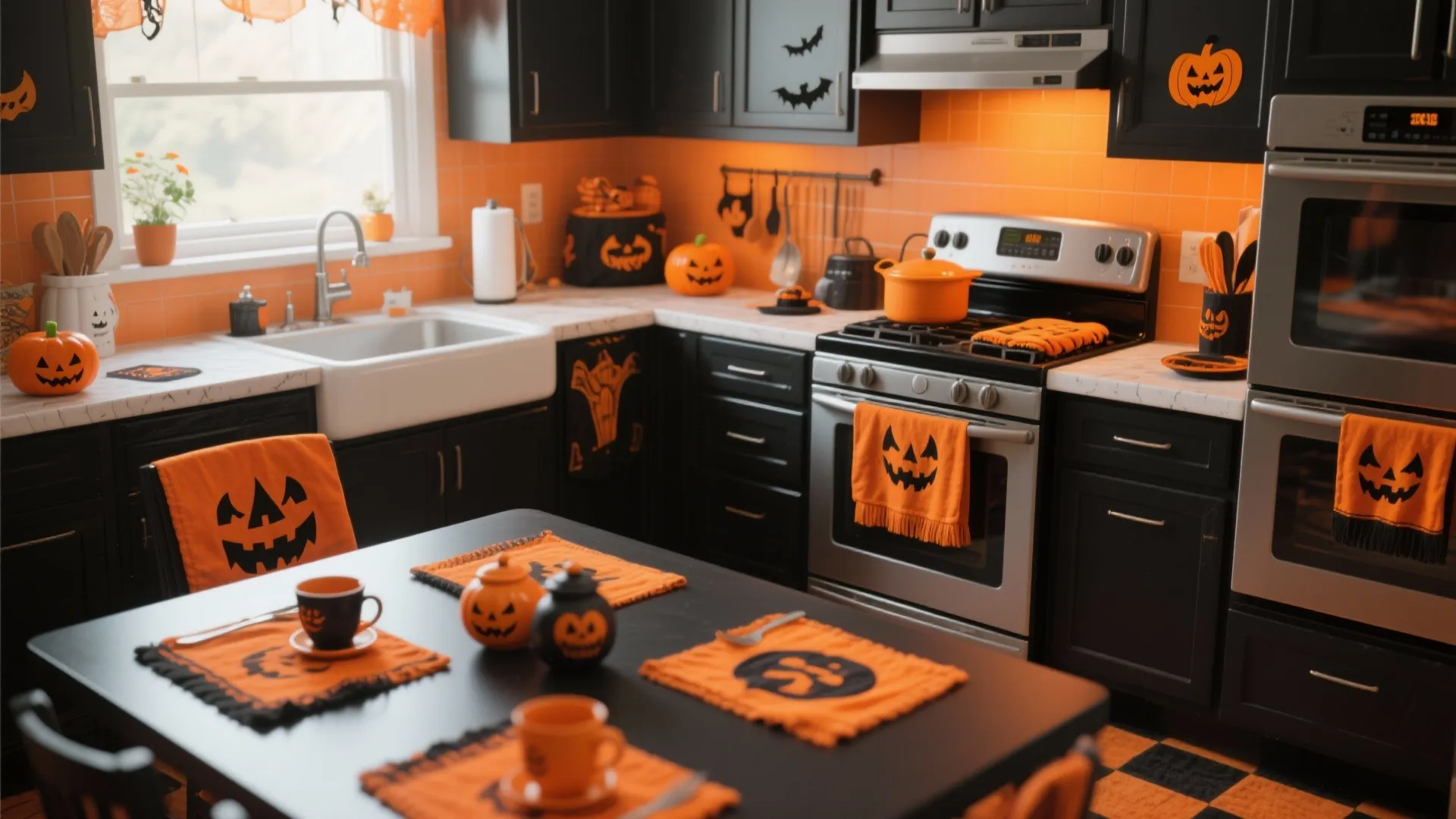 1. Black & Orange Color Scheme