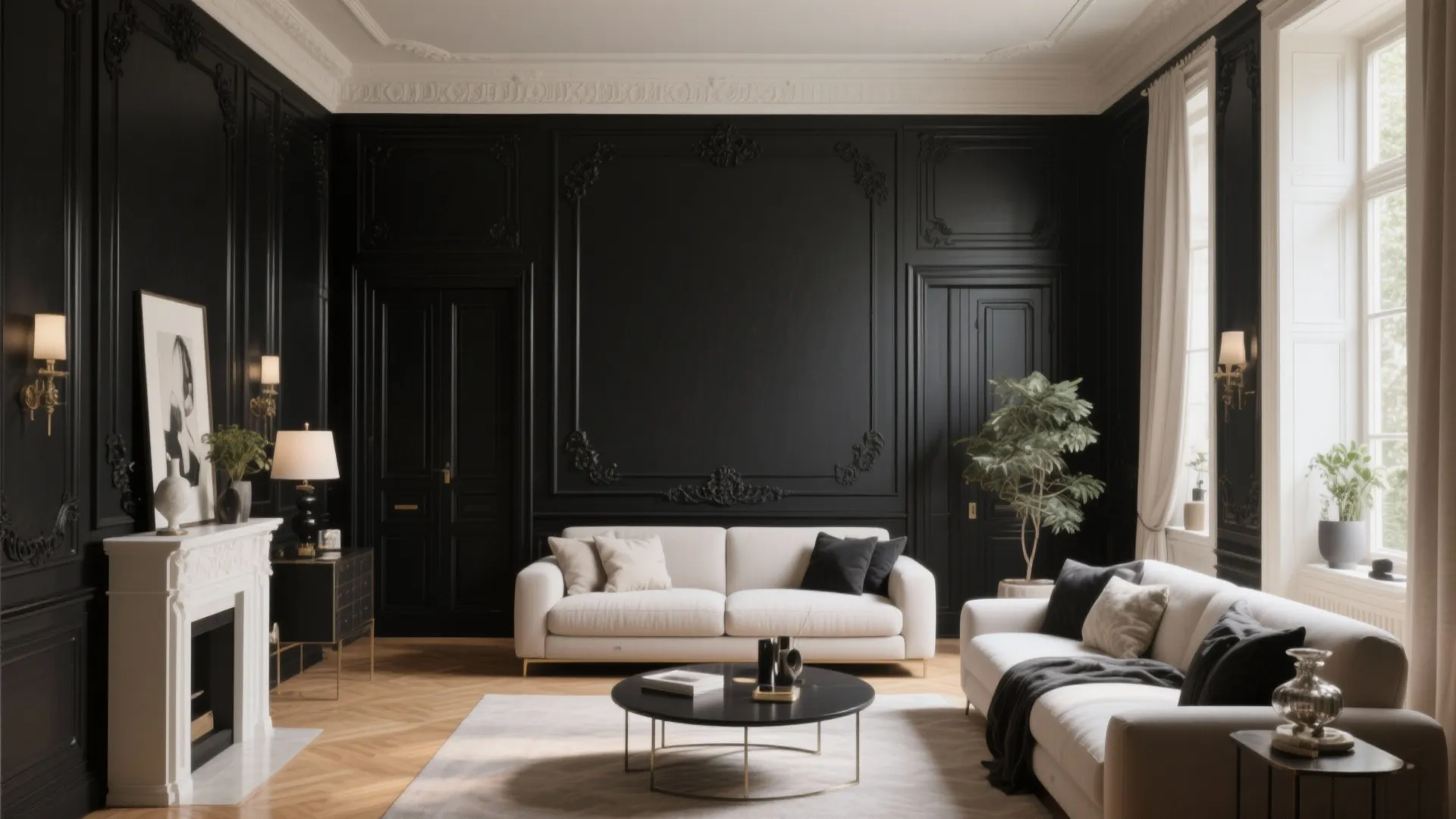 7. Black Panel Molding