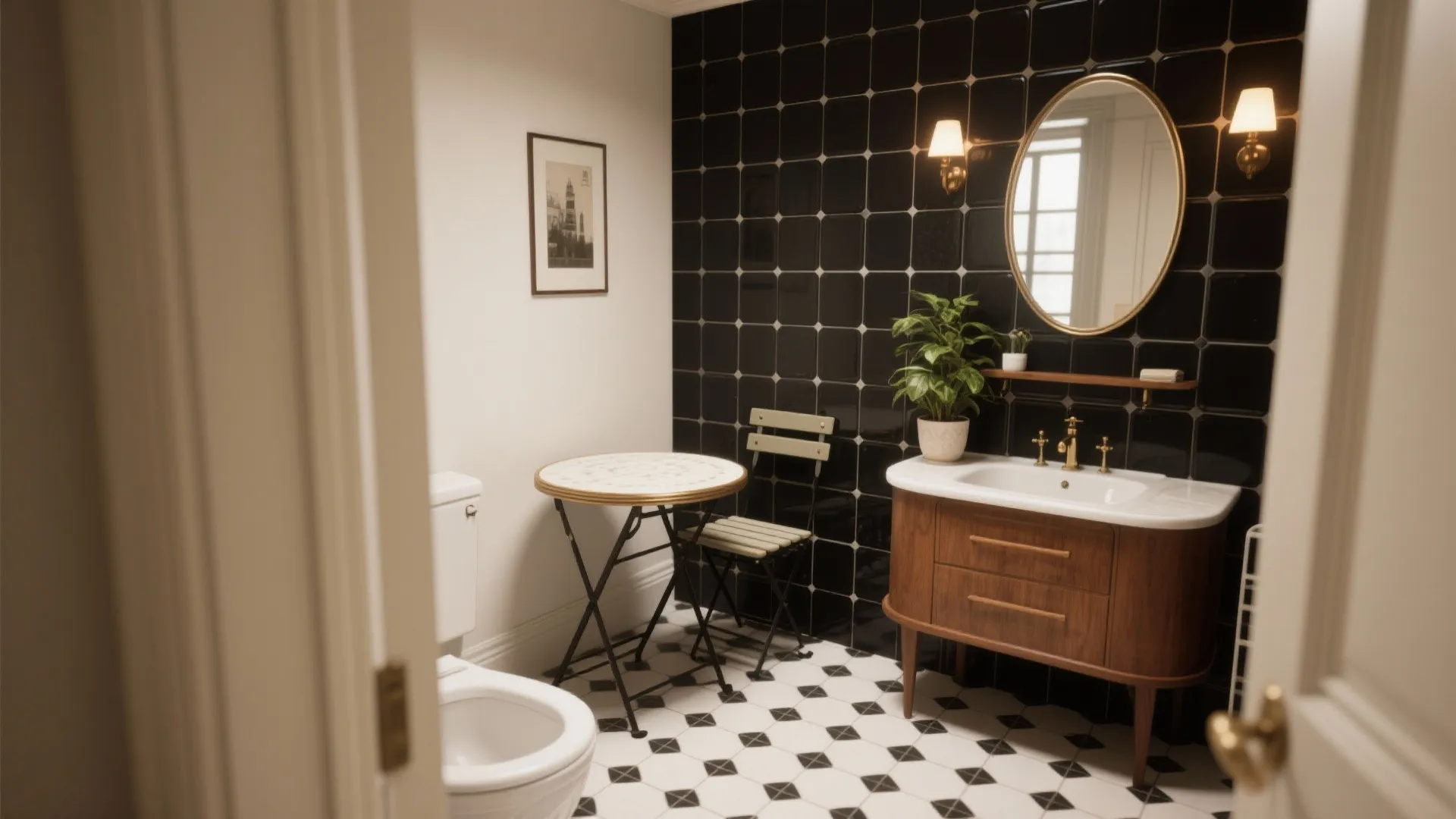 5 Black Penny Tile Bathroom Floor Ideas