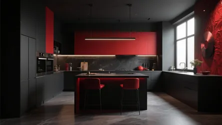 10 Bold Black and Red Kitchen Ideas
