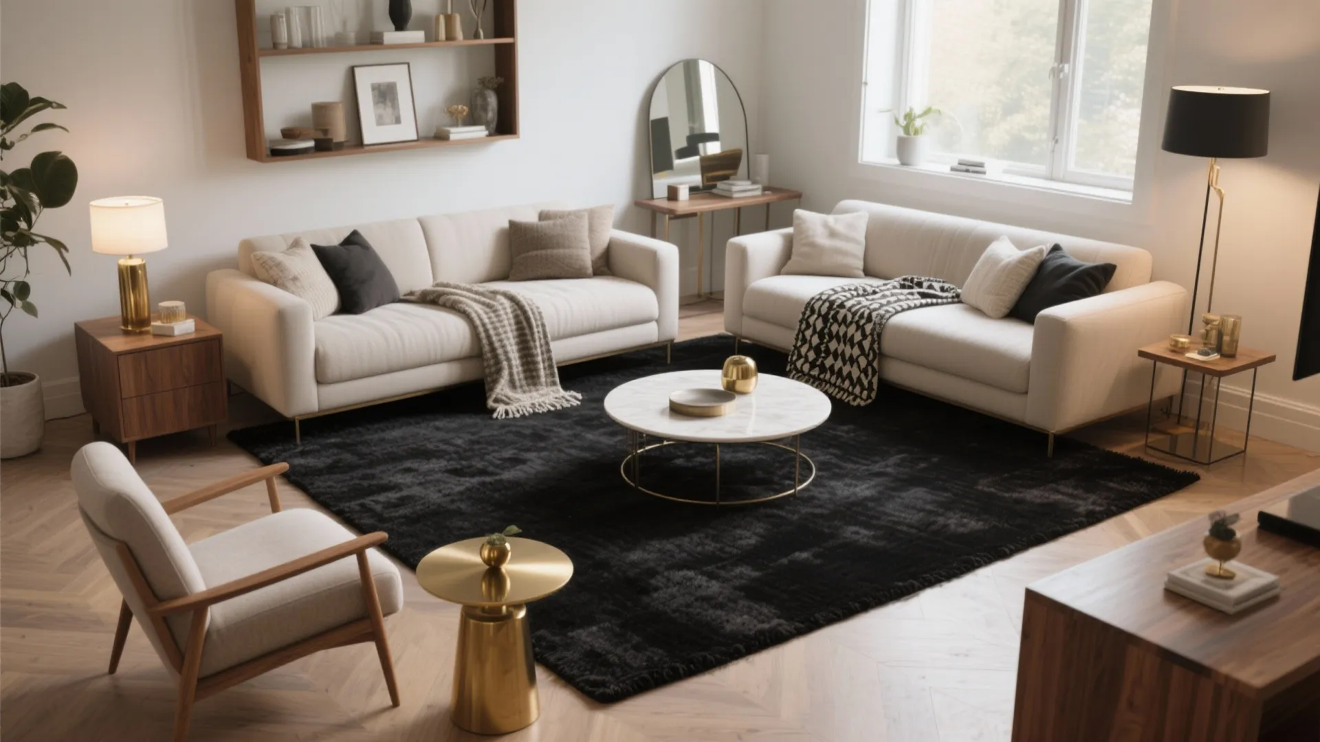 5 Bold Ideas for Living Rooms with Black Rugs: Creative, practical and stylish ways to design a living room around a black rug — from contrast to texture, I’ve tested them all.