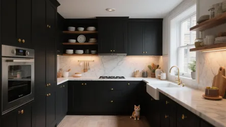 5 Black Shaker Kitchen Cabinet Ideas