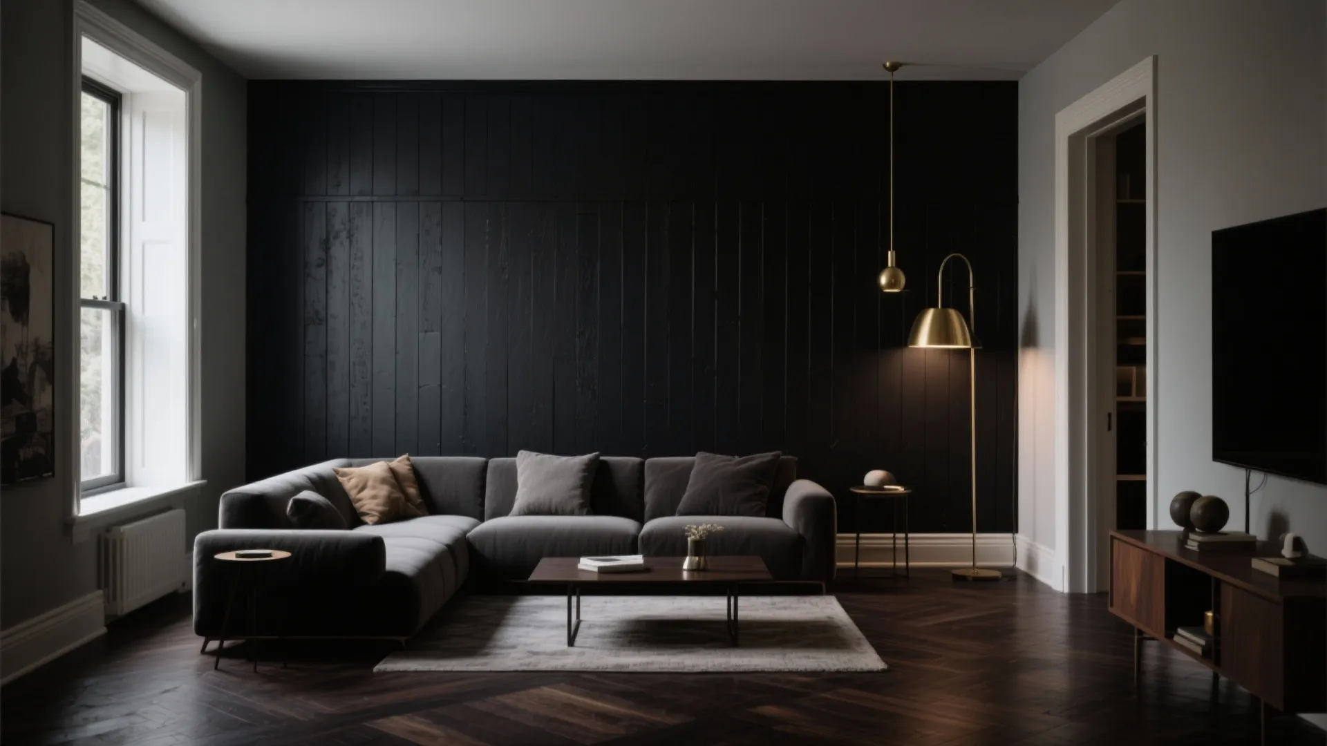 10. Painted Black Shiplap for Drama