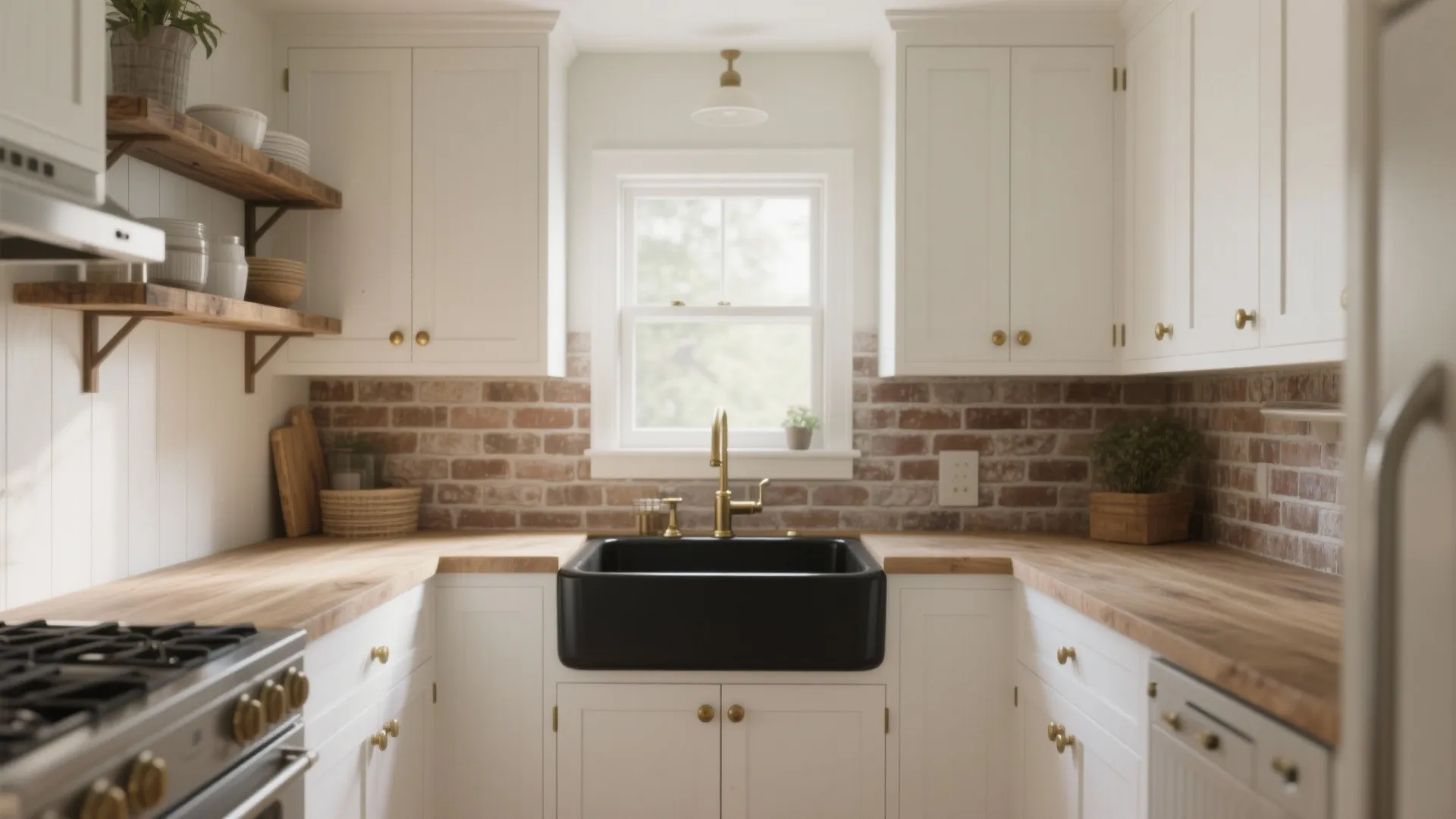 Black Kitchen Sink Farmhouse: 5 Small-Space Ideas: How I made a rustic farmhouse feel modern with a black kitchen sink in tiny homes