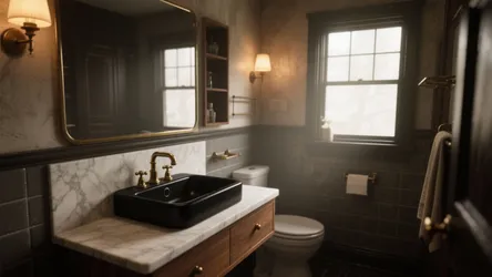 5 Creative Ideas for a Black Sink Bathroom