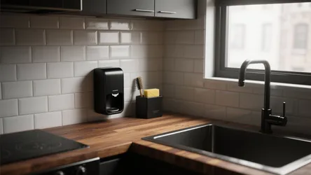 5 Small-Space Ideas for a Black Kitchen Soap Dispenser