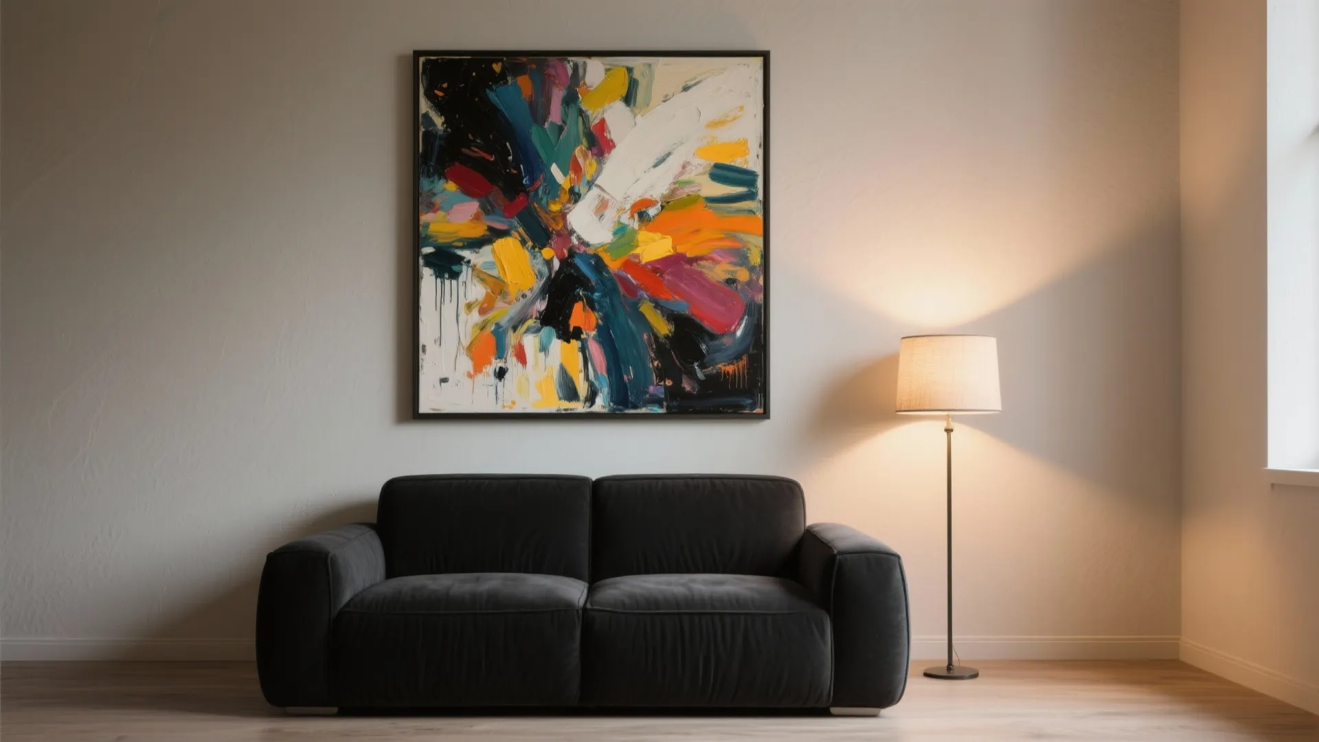 3. Use bold art as a focal point