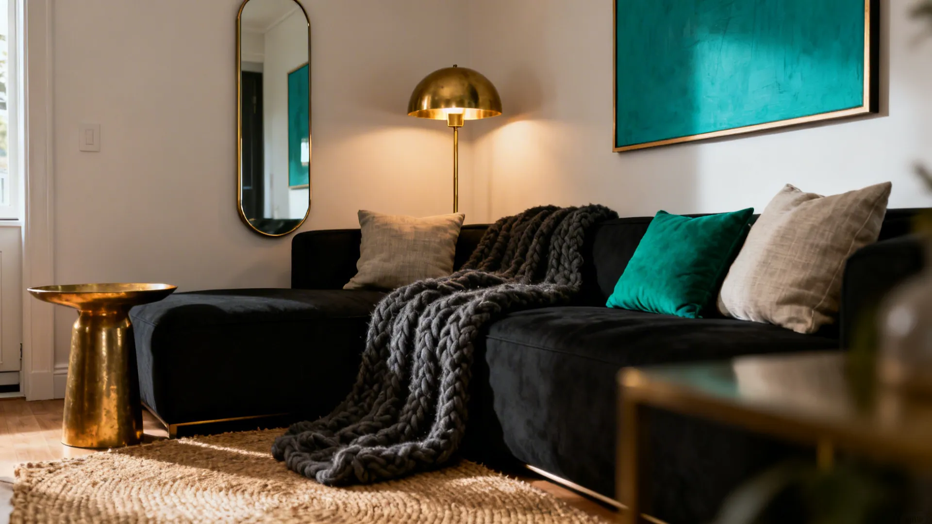 Bold & Cozy: 5 Living Room Ideas with Black Furniture: Creative living room decorating ideas using black furniture to make small and large spaces feel modern, warm, and uniquely yours