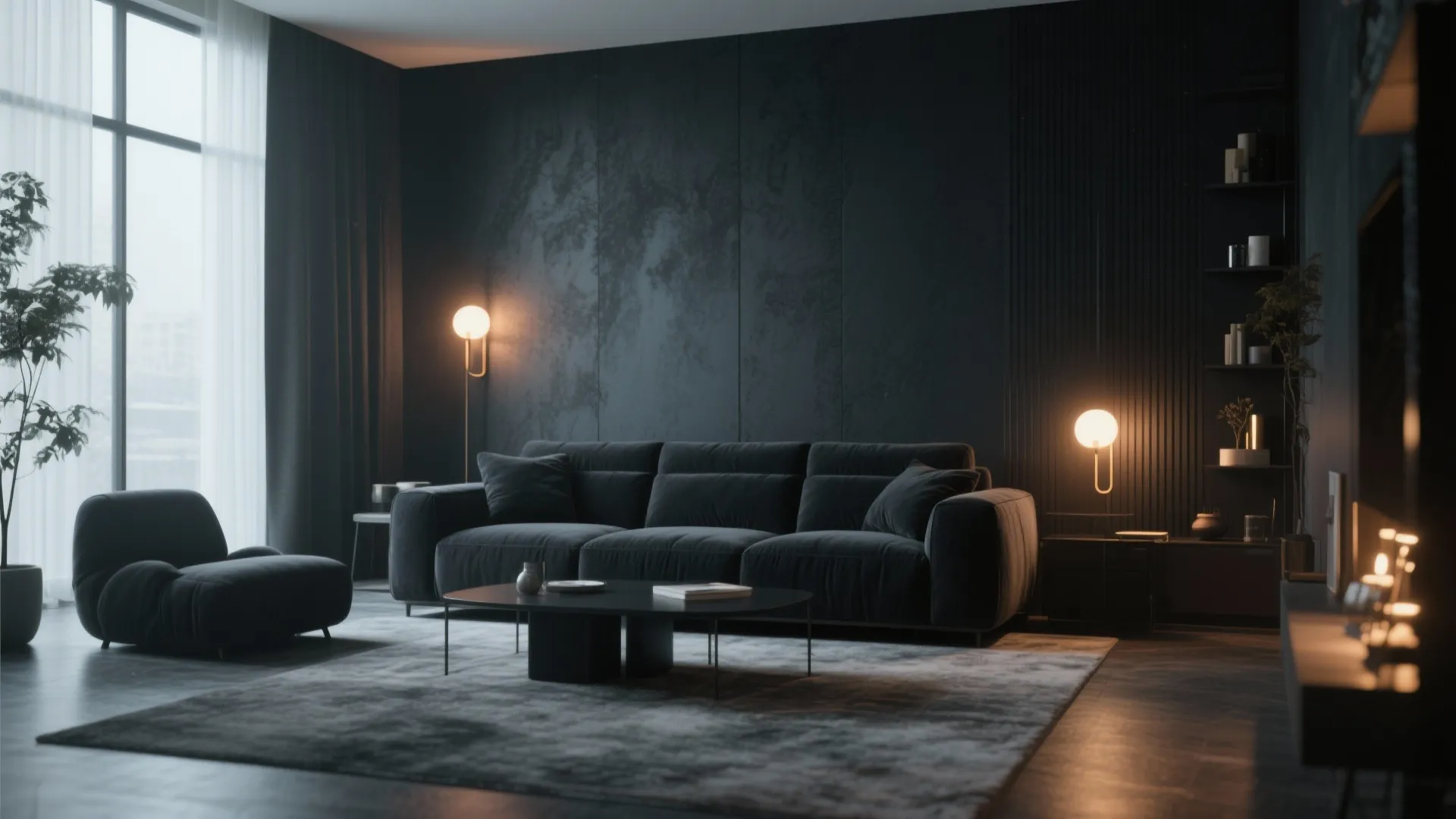 3. Add Drama with Dark Walls