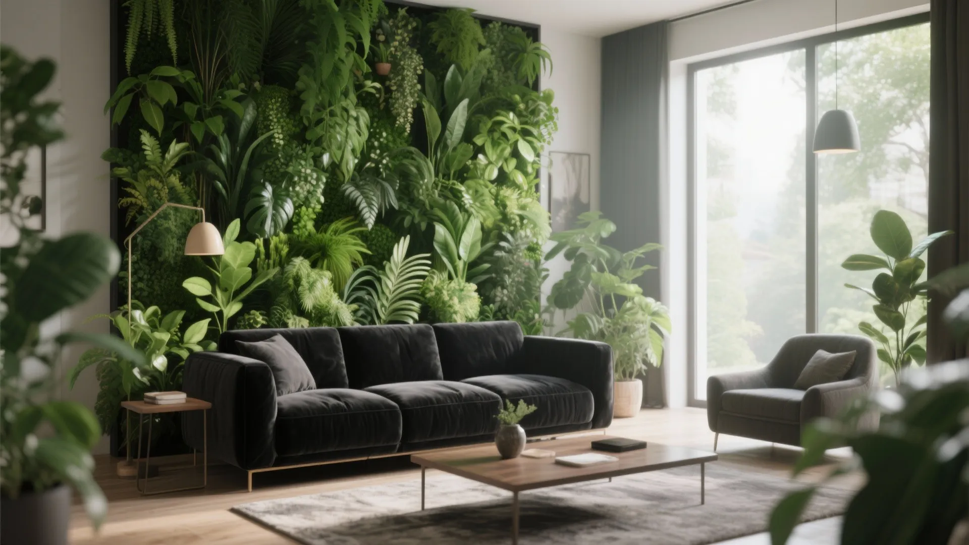 6. Lush Greenery Backdrop