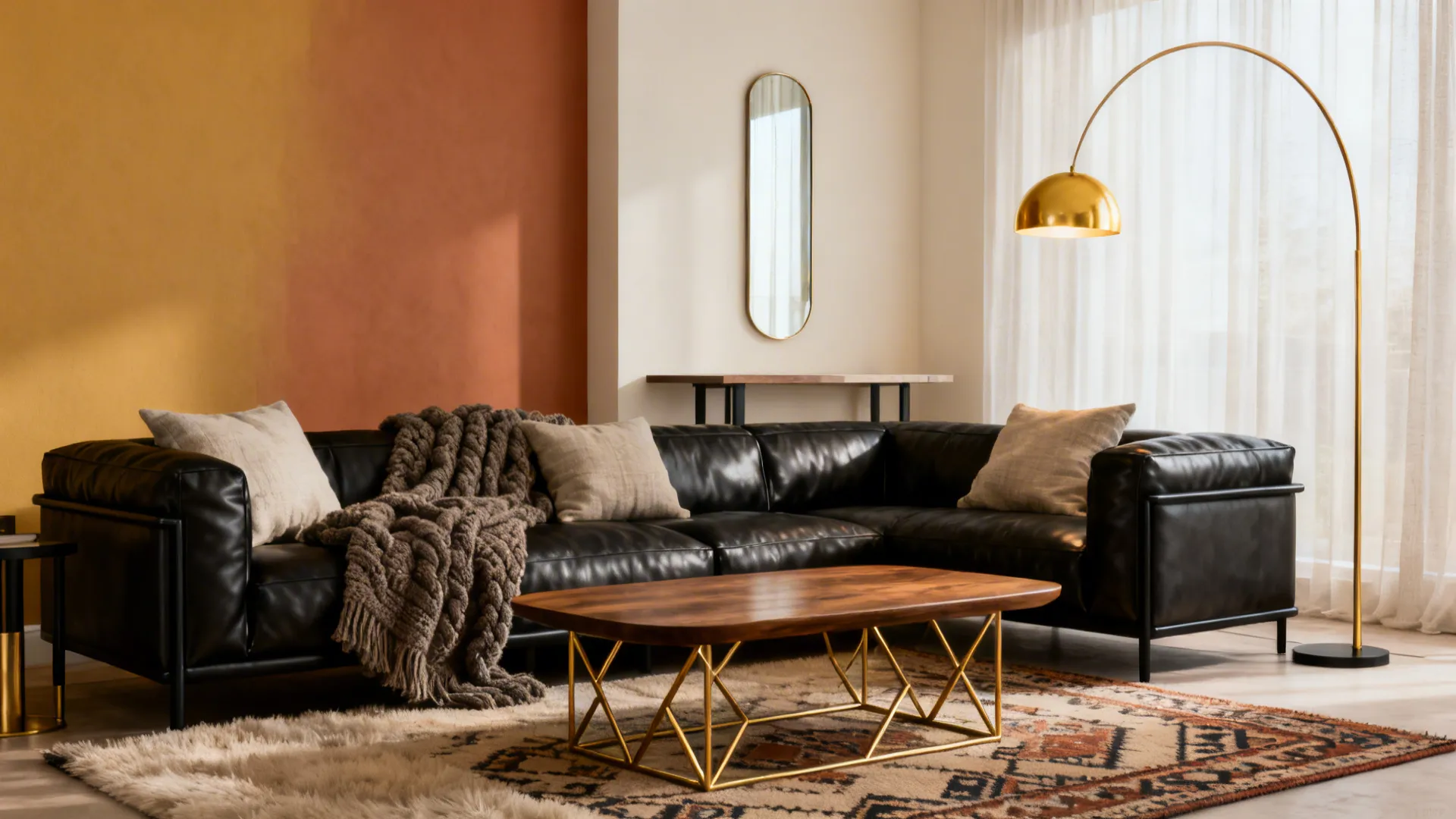 5 Living Room Ideas with a Black Leather Sofa
