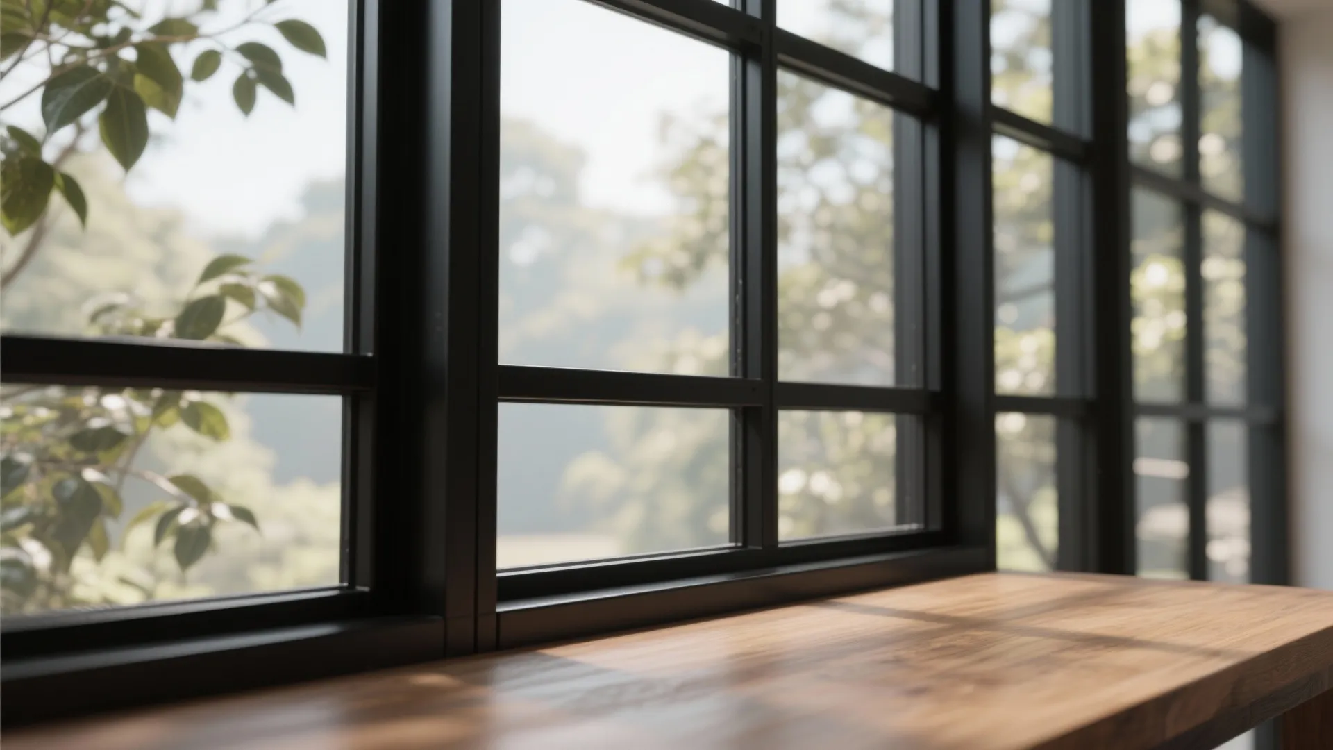 4. Black-Framed Steel Windows for Contrast and Character