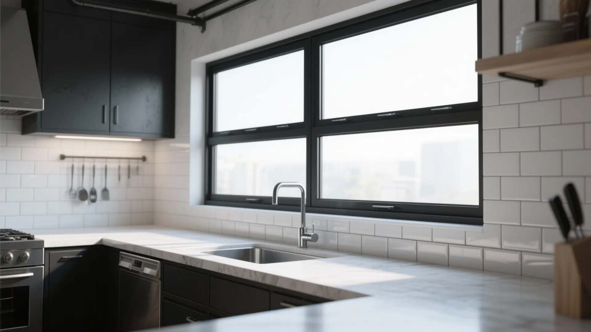 5. Use Black Steel Frames