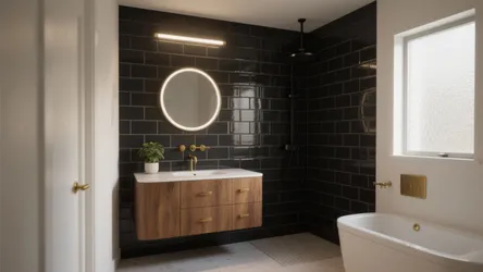 5 Black Subway Tile Bathroom Ideas