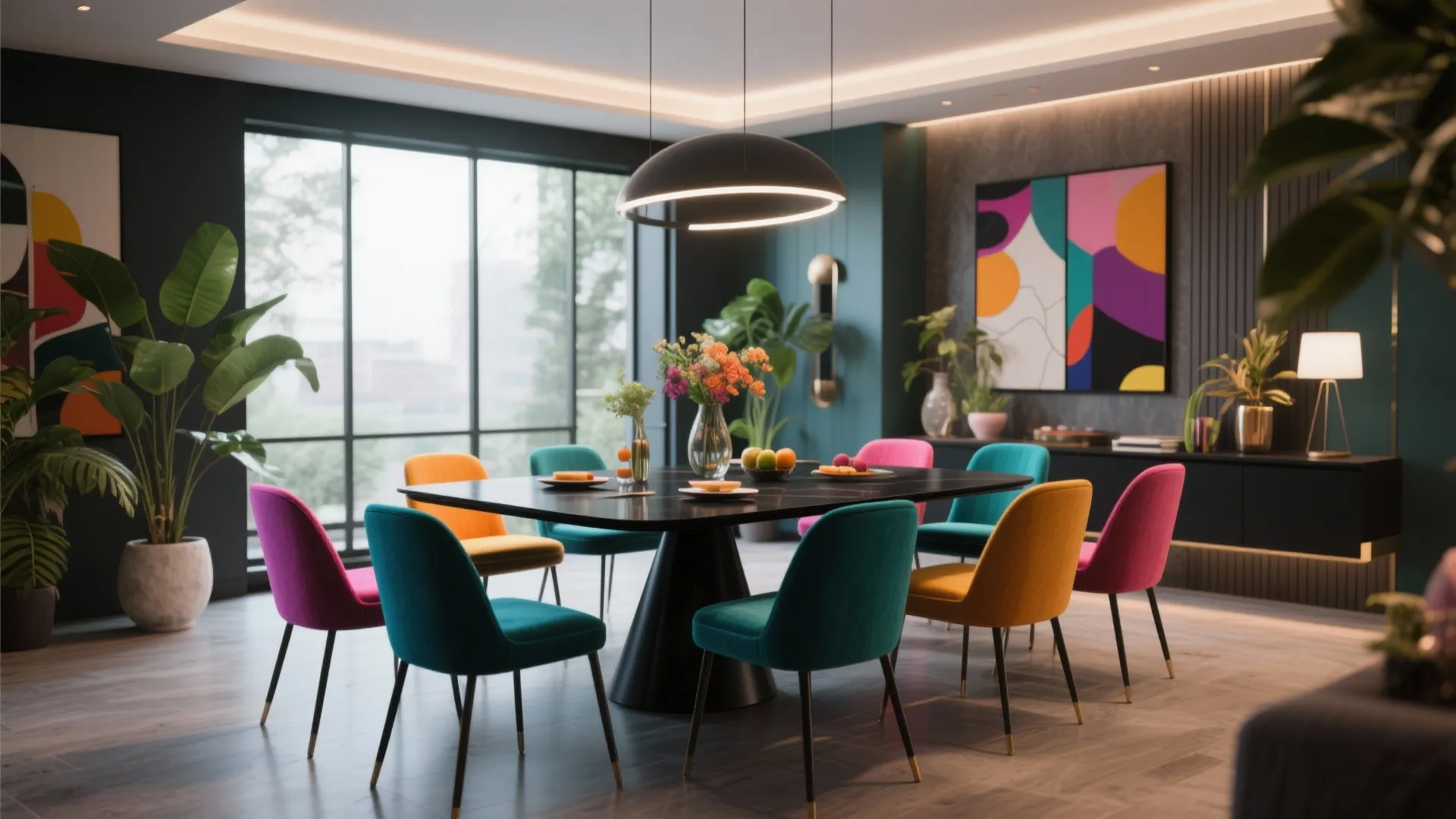 6. Add a Pop of Color with Chairs