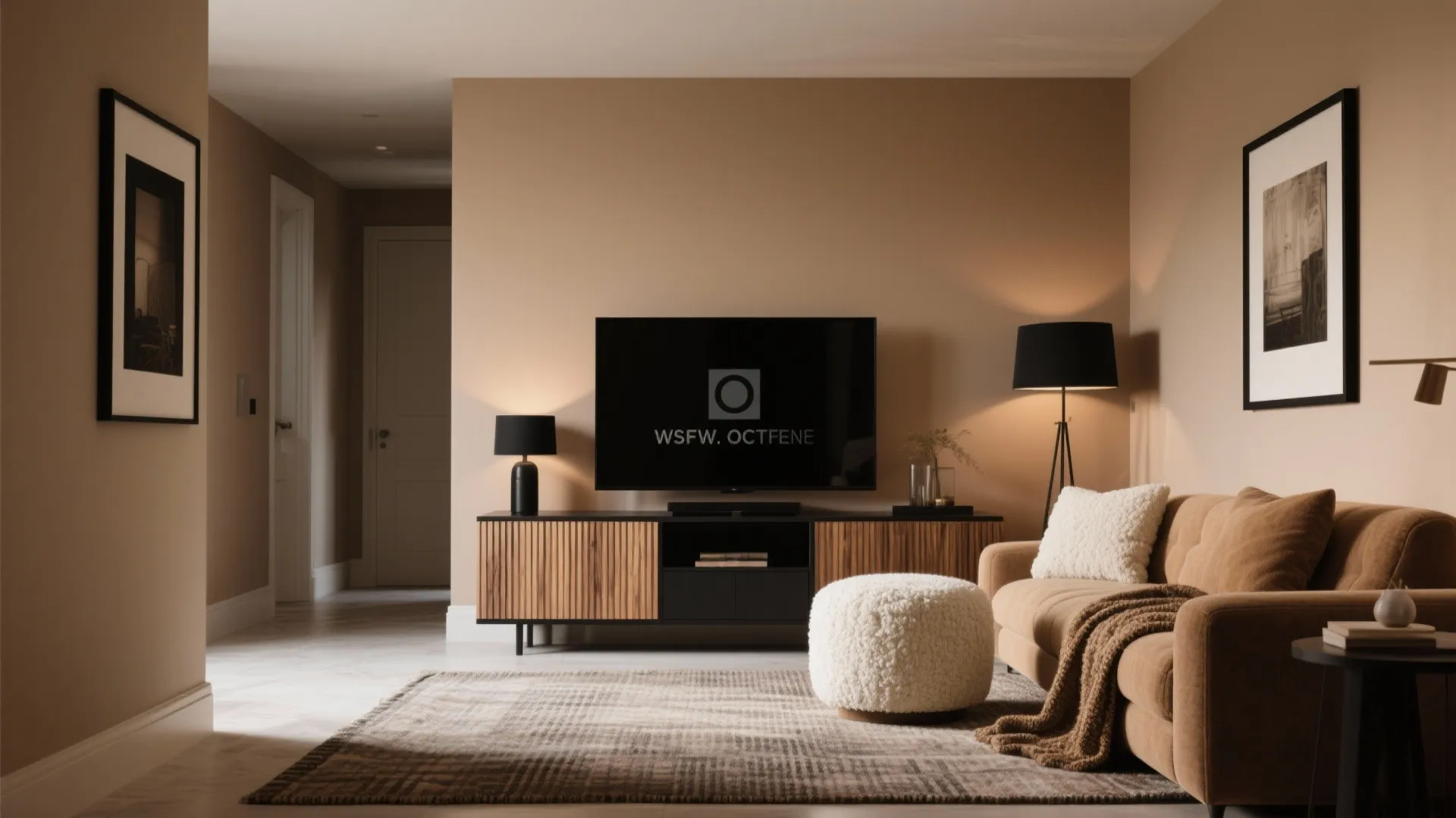 Black and Tan with Ribbed Wood Texture