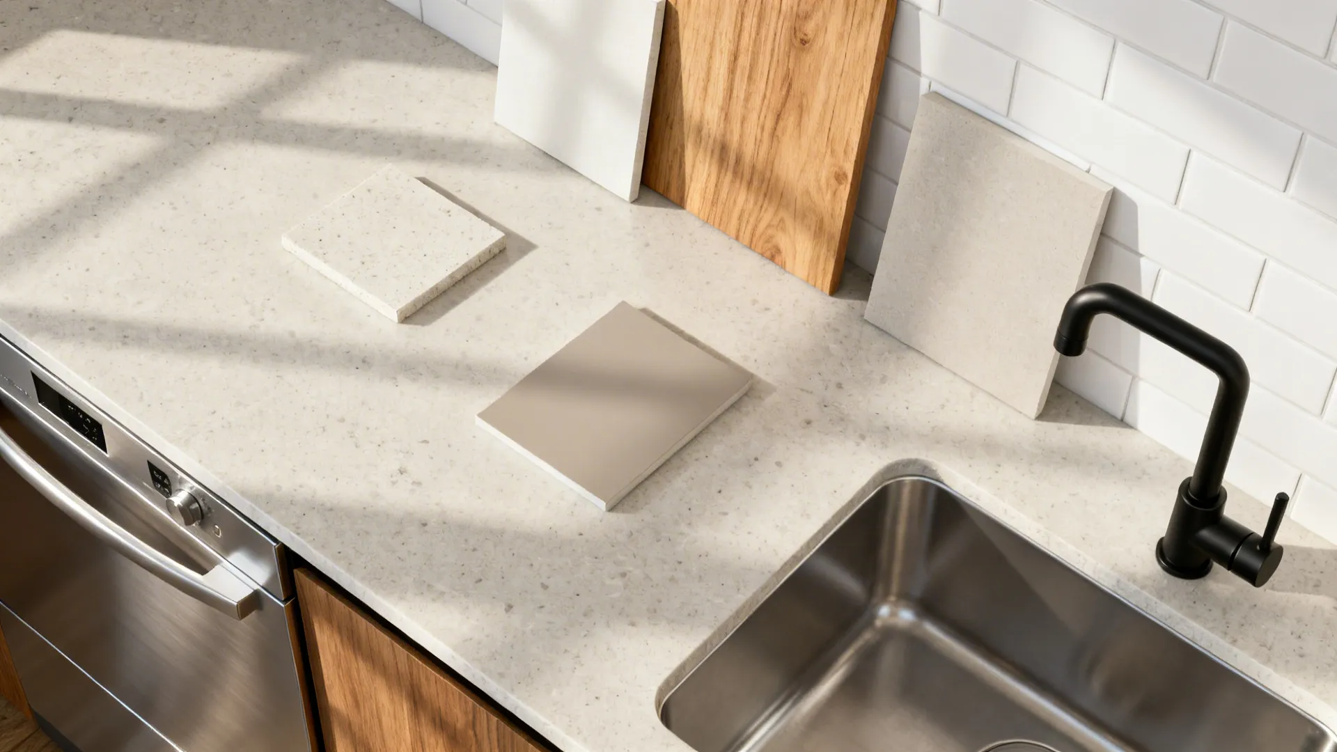 Idea 3: Minimalist Single-Lever Taps in Matte Black