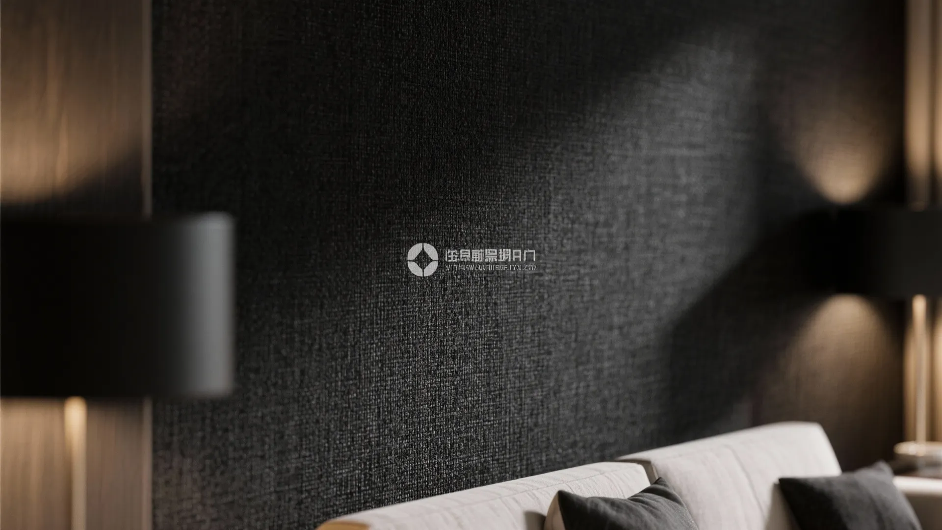 5. Black Textured Walls