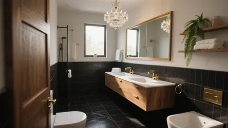 5 Bold Ideas for Bathrooms with Black Tile Floor