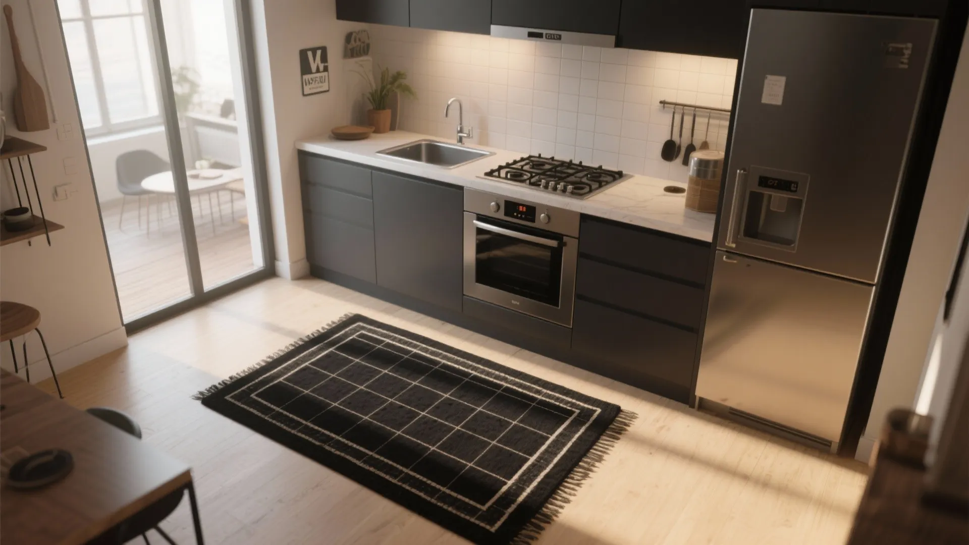 3. Create a border or rug effect