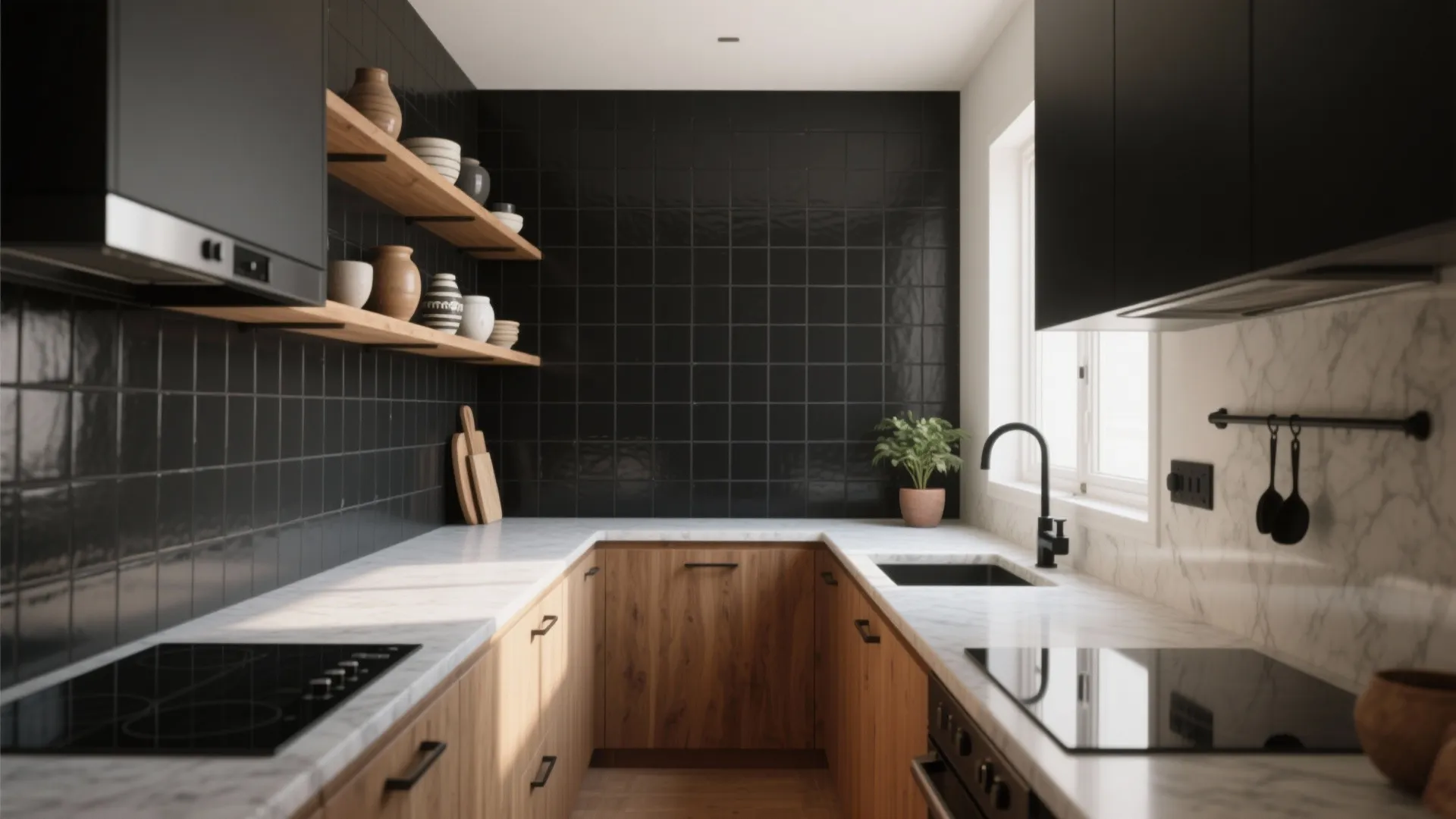 Black Tile Kitchen Backsplash Ideas — 5 Inspo: Creative black tile kitchen backsplash ideas from a senior designer with real project tips and pitfalls