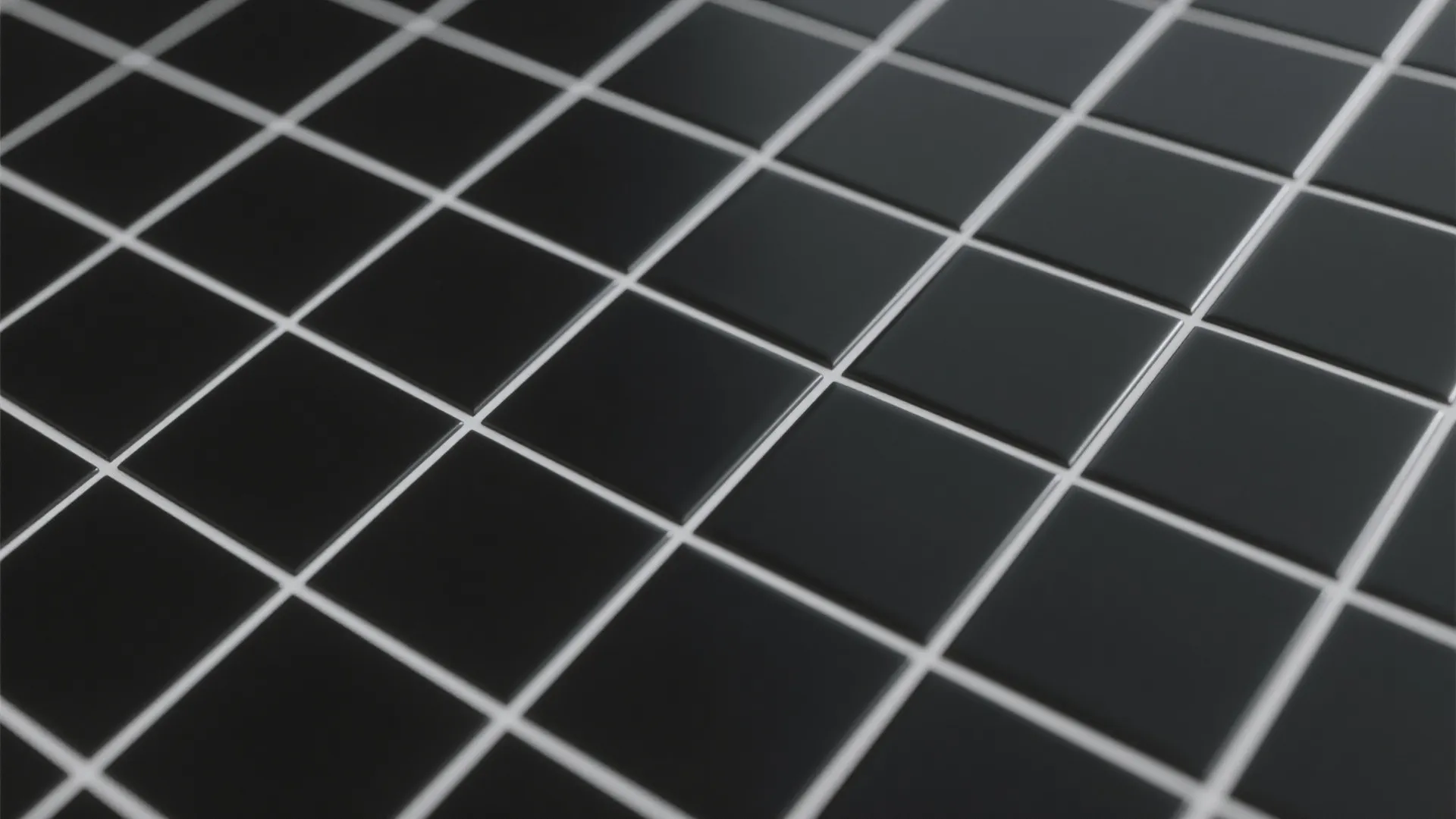 Graphic Black Tile With White Grout
