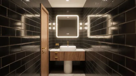Black Tiled Bathroom: 5 Bold Ideas