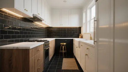 5 Black Tiled Kitchen Floor Ideas