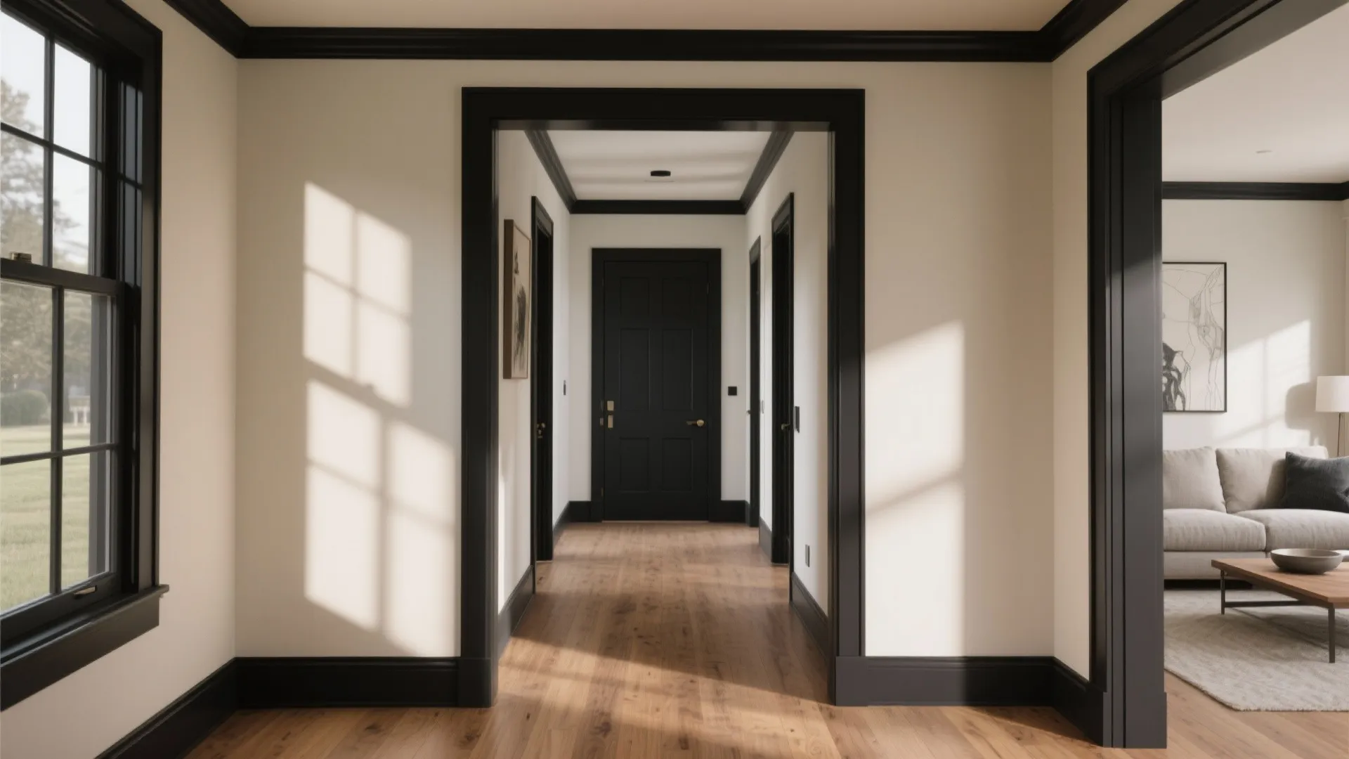 5. Black Trim and Deep Contrast