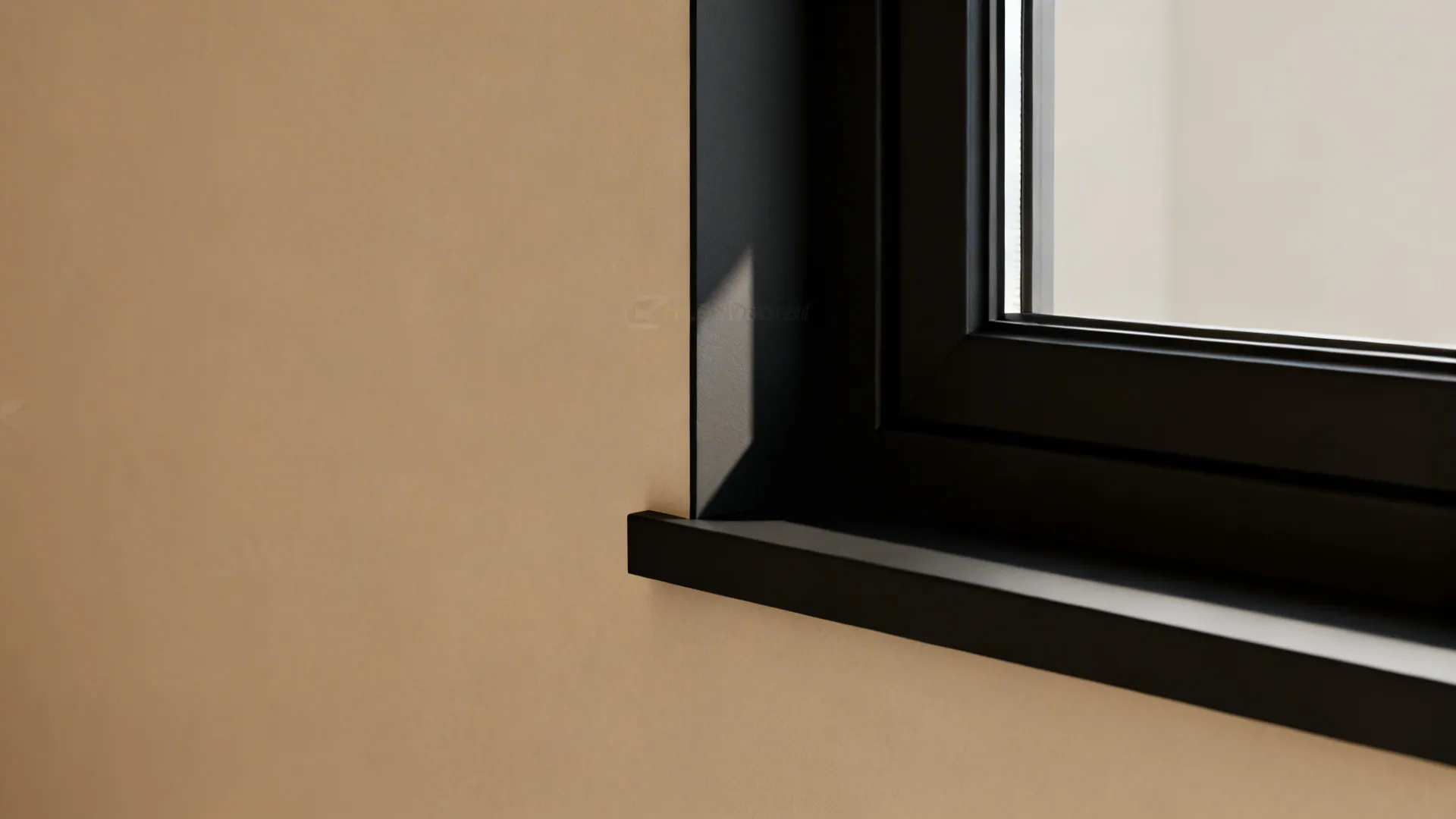 2. Black Trim and Beige Walls for Timeless Sophistication