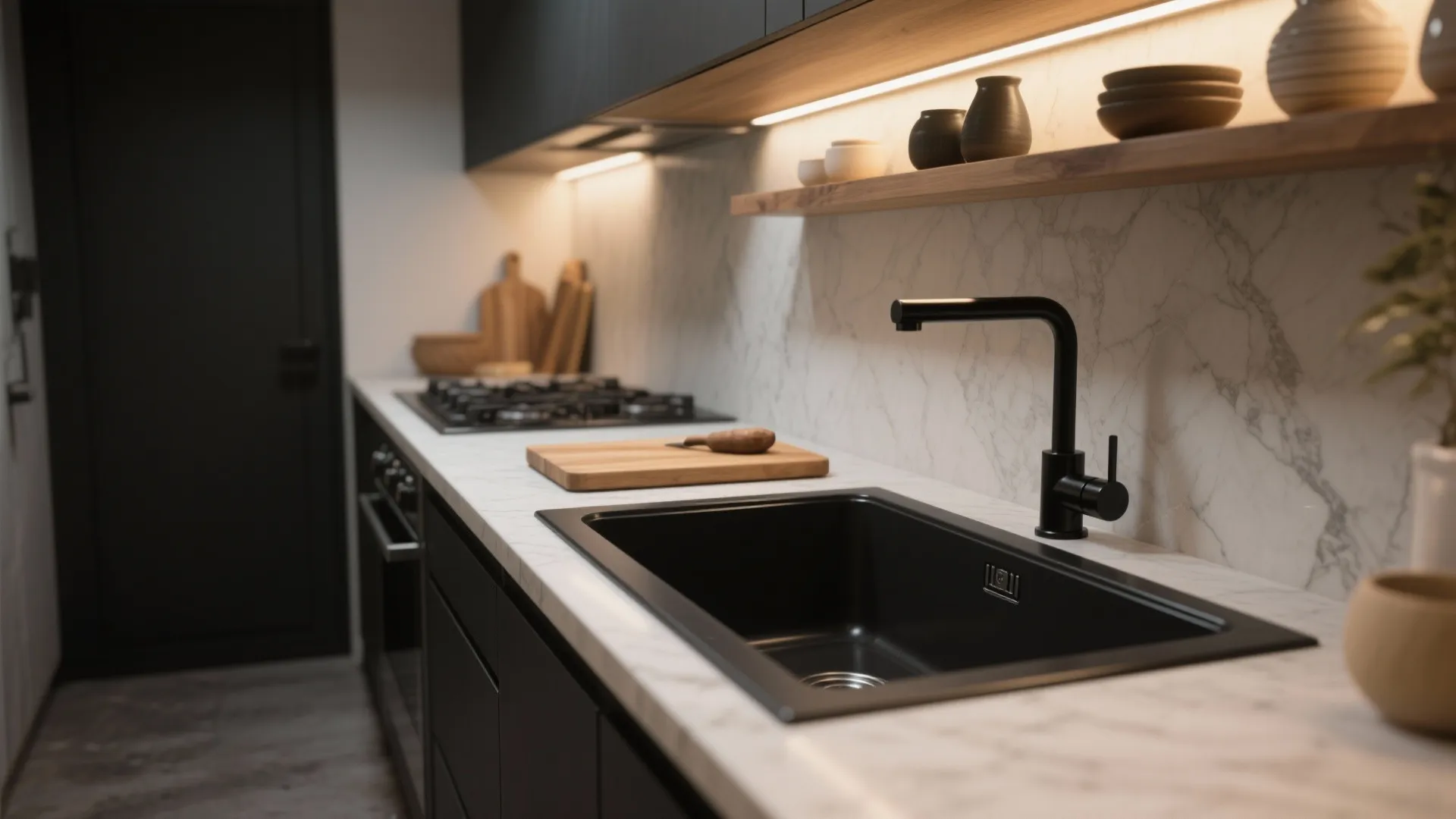 5 Creative Ideas for Black Undermount Kitchen Sinks: Stylish small-kitchen solutions and layout tips from a veteran designer