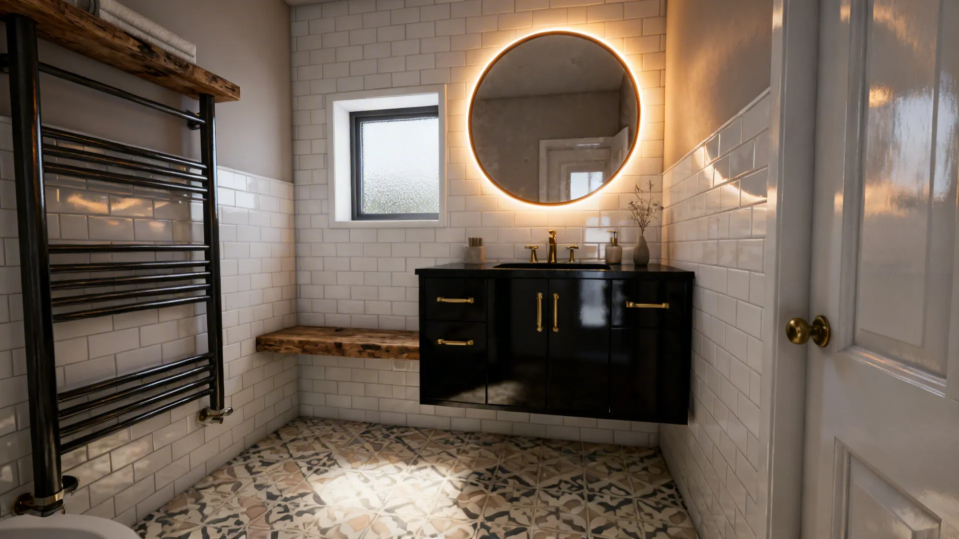5 Small Bathroom Ideas with Black Vanity