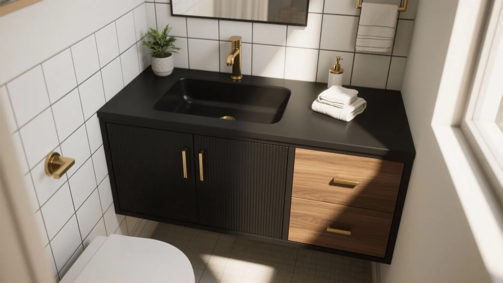 5 Bold Bathroom Ideas with a Black Vanity: How I used black vanities to transform small bathrooms into stylish, functional spaces