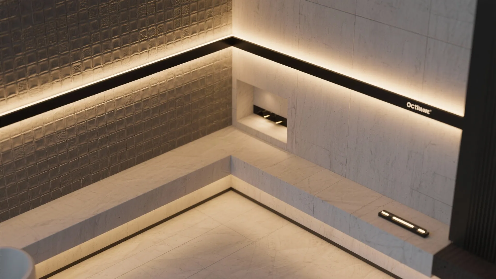 5. Black wall washers and accent strips