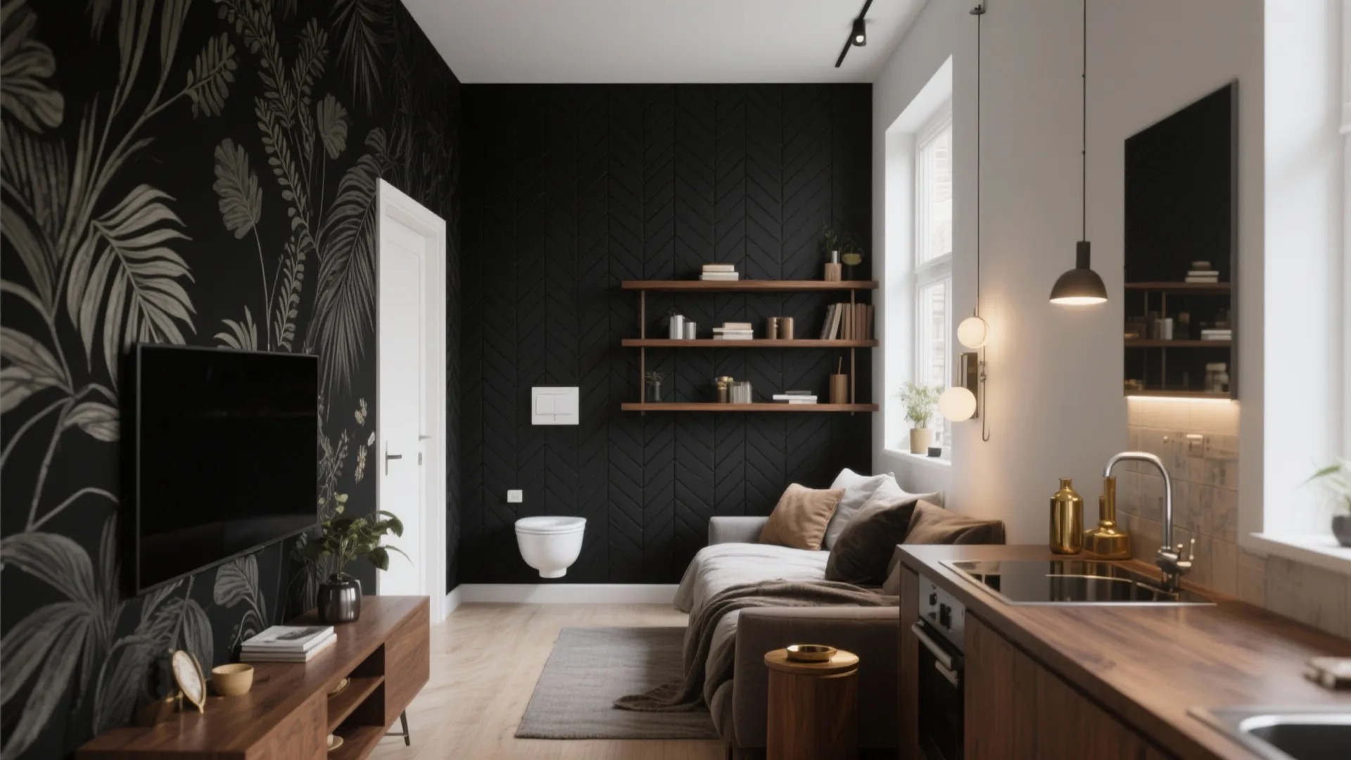 5 Black Wallpaper Design Ideas for Small Spaces: My proven, design-forward ways to use black wallpaper in compact homes—beautiful, practical, and search-friendly