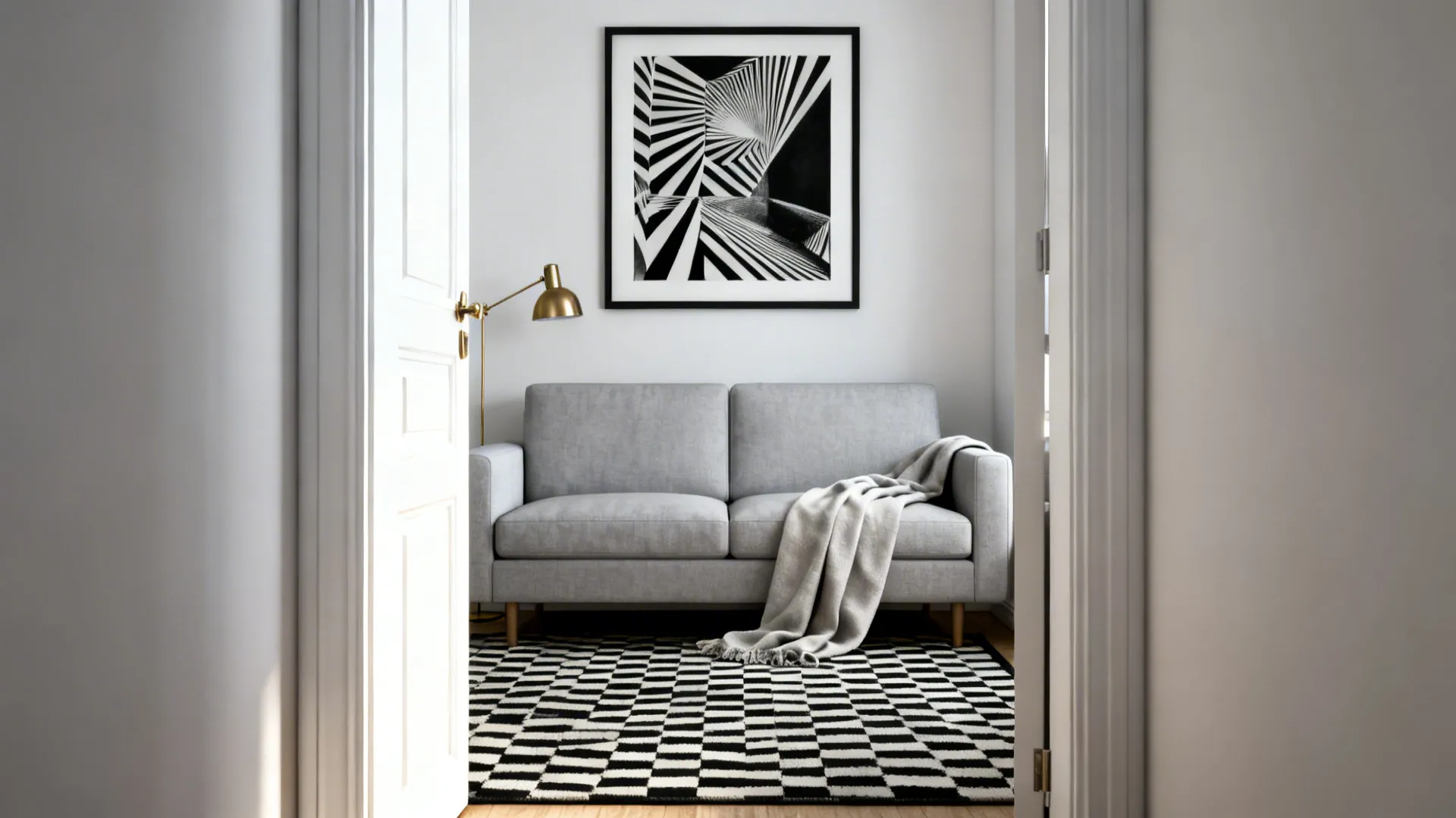 2. High-Contrast Black & White Accents