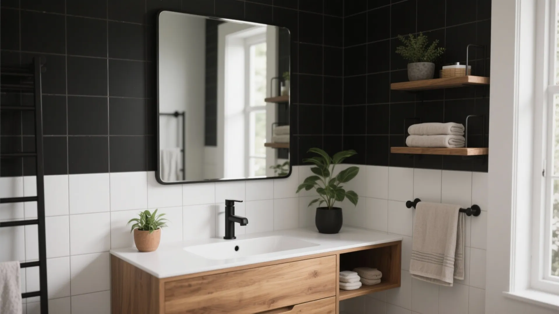 Black and White Bathroom: 5 Decorating Ideas: Practical, stylish inspirations to decorate a black and white bathroom with warmth and personality