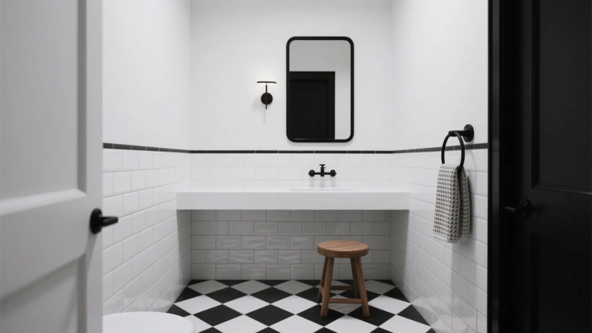 Bold Black-and-White Contrast