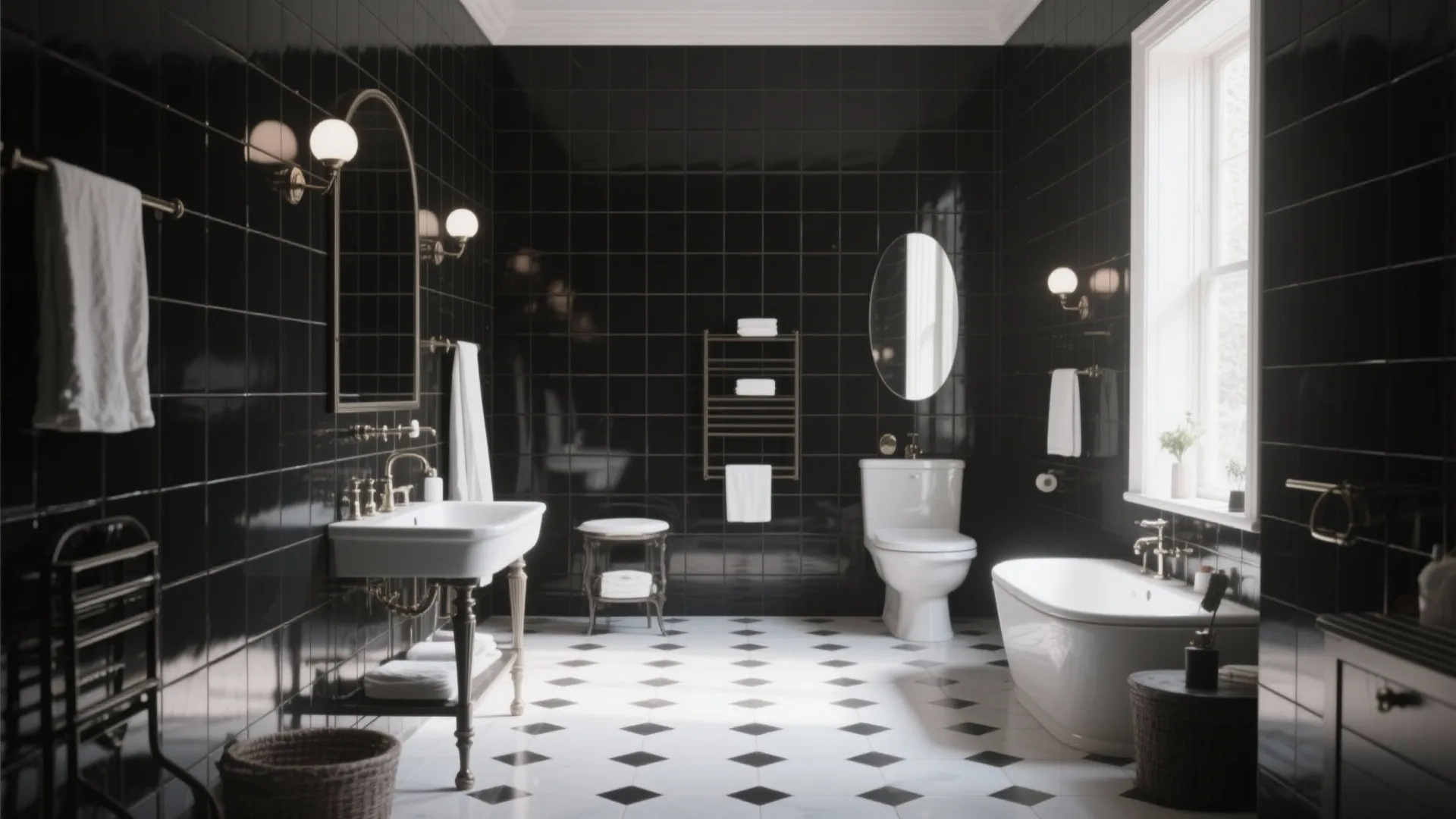 10 Black and White Bathroom Tile Ideas: Creative Black and White Tile Styles for a Stylish Bathroom