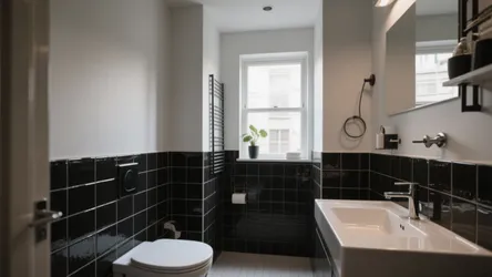 5 Black and White Bathroom Tile Ideas
