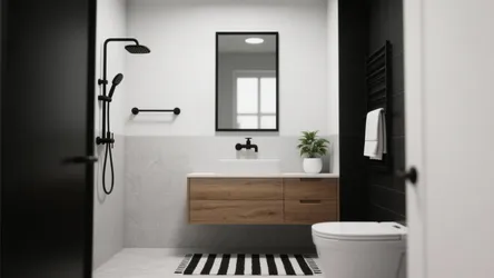 Black & White Bathroom Accessories: 5 Creative Ideas